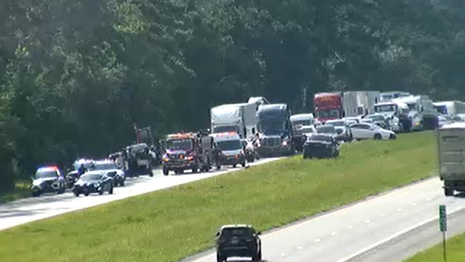 Traffic Alert: Crash with injuries shuts down all lanes of I-10 East near I-75 interchange