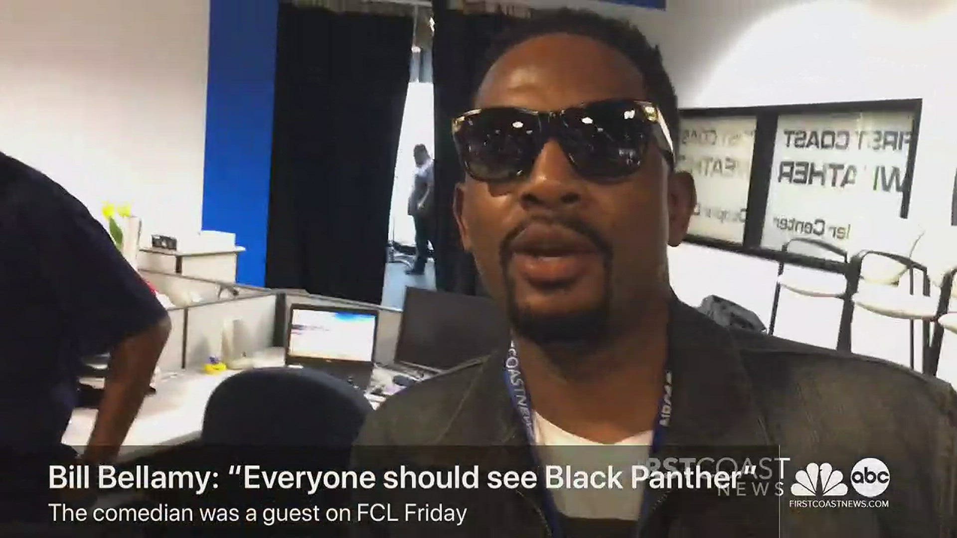 Comedian Bill Bellamy visited First Coast News on Friday and he couldn?t stop talking about the movie Black Panther. He says everyone should see it.