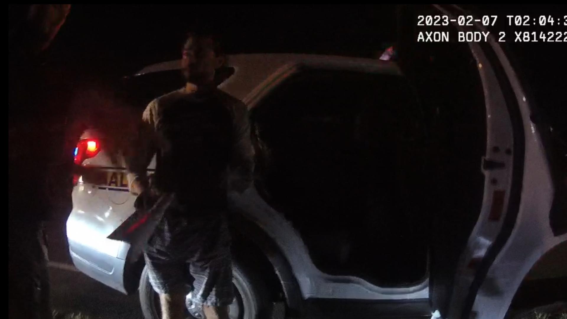 New bodycam video shows Fernandez being released by Jacksonville police on Feb. 7, 2023 after his detainment. Fernandez is one of three charged in Bridegan's murder.