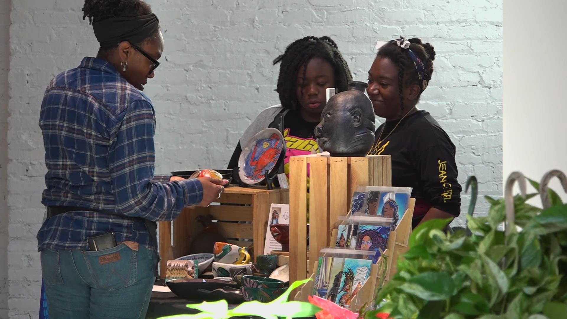 The Black Arts Magic Holiday Market was held for the first time at the Emerald Station, showcasing more than 20 local artists of color.