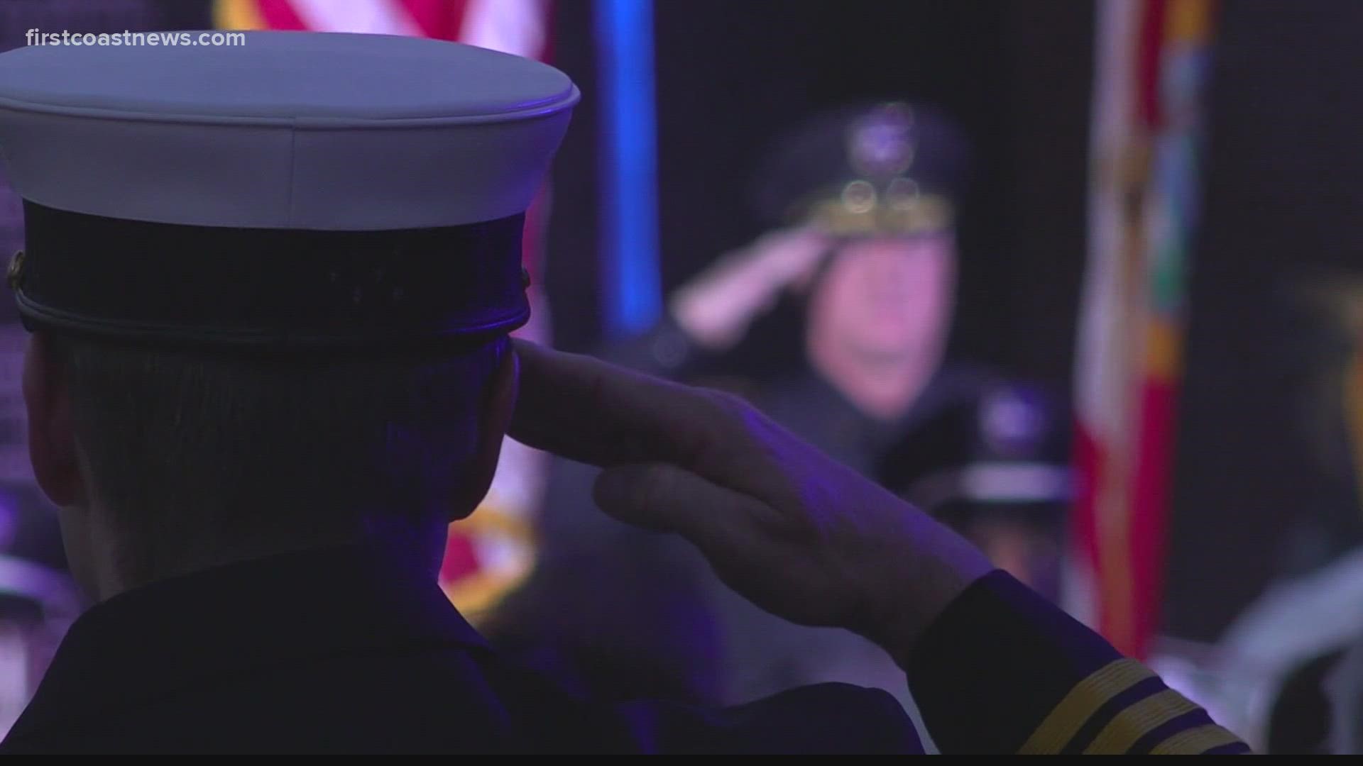 Another name was added to the wall of the fallen.