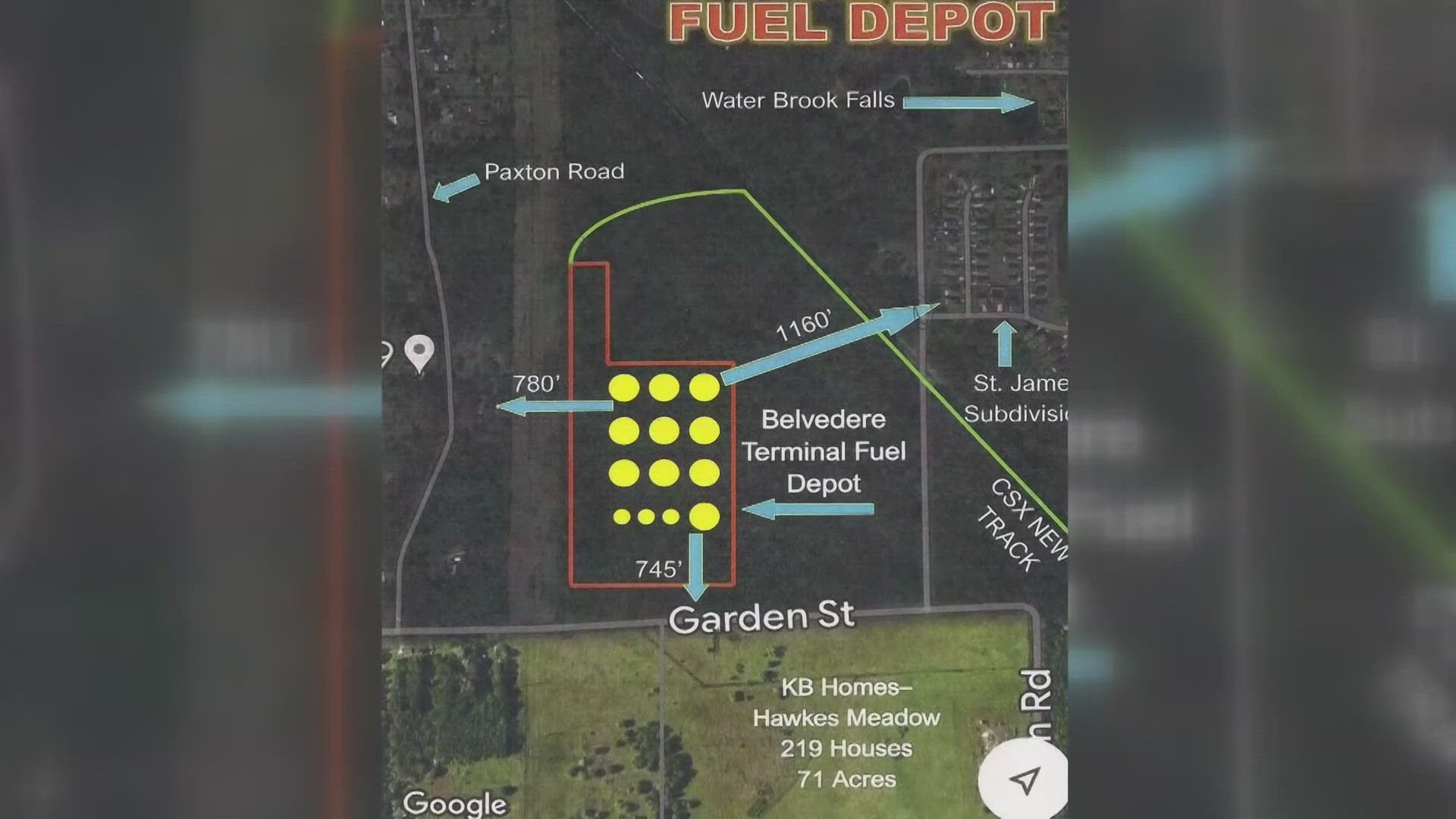 The proposed fuel depot would house millions of gallons of gas and residents living in the area say they are worried about what could happen if something goes wrong.