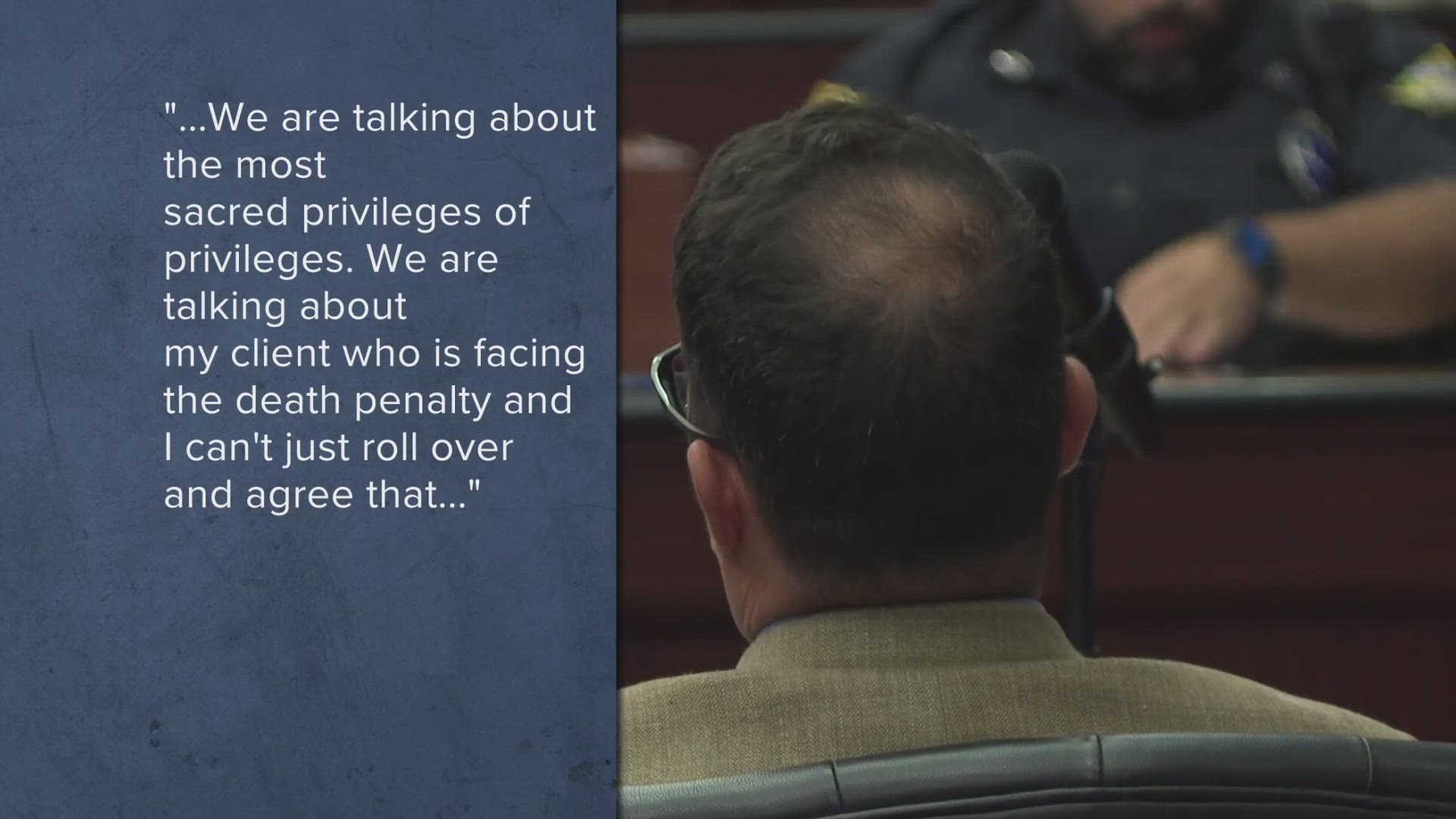 The hearing revolved around messages potentially viewed by an ATF agent.