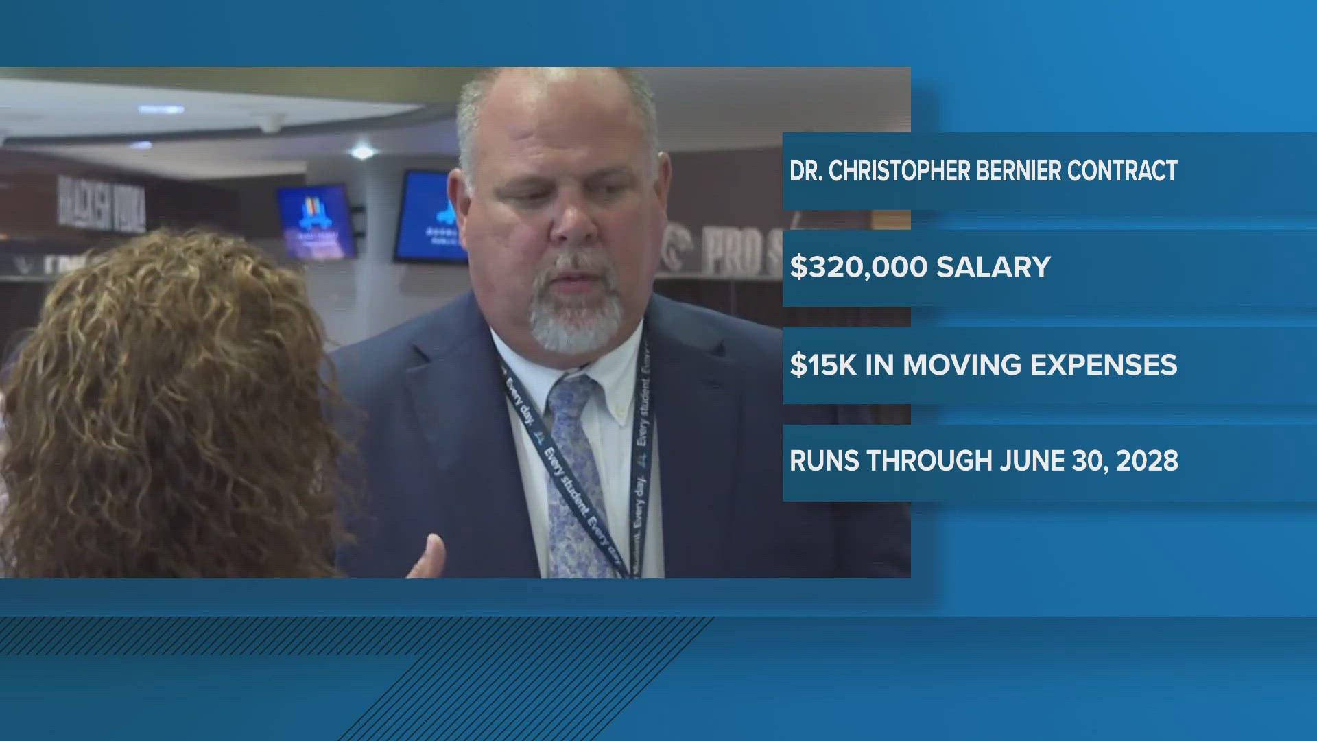 The new salary, which is $30,000 less than what Dr. Christopher Bernier initially requested, comes days after negotiations.