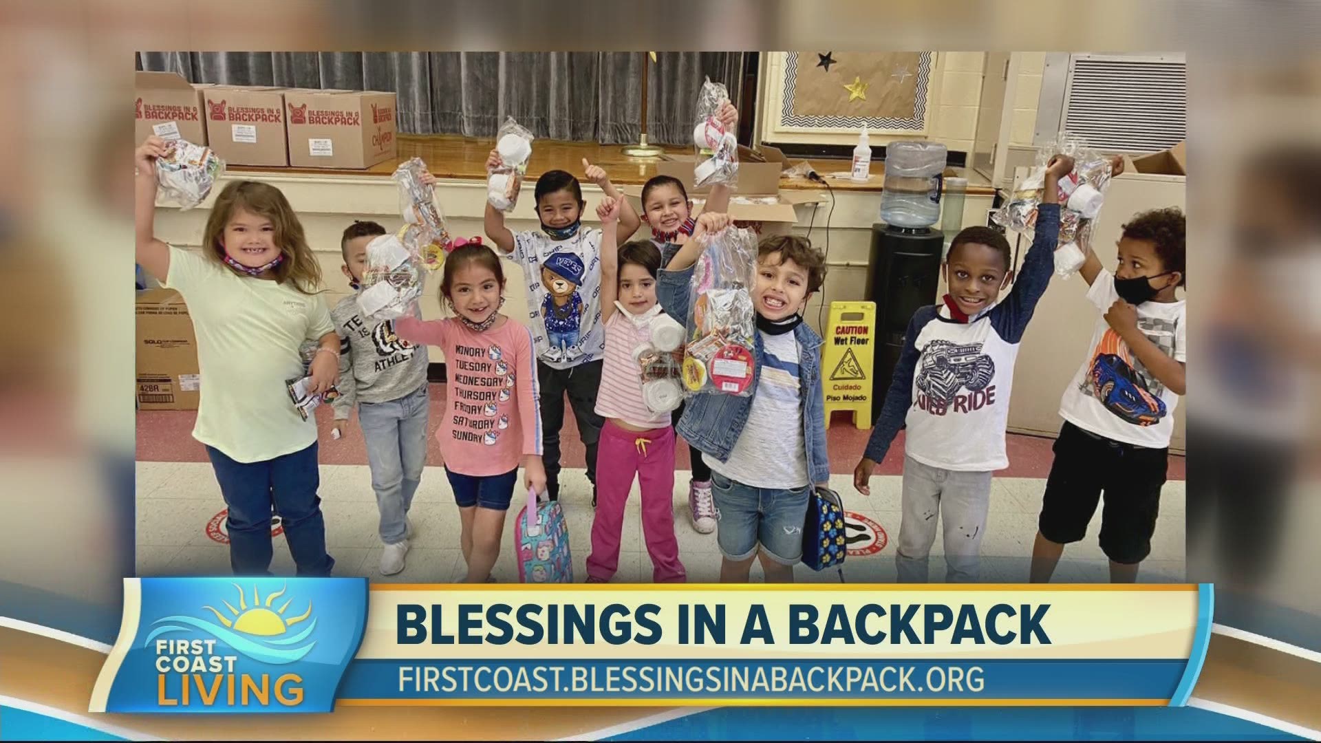 Blessings in a Backpack makes hungry children smile