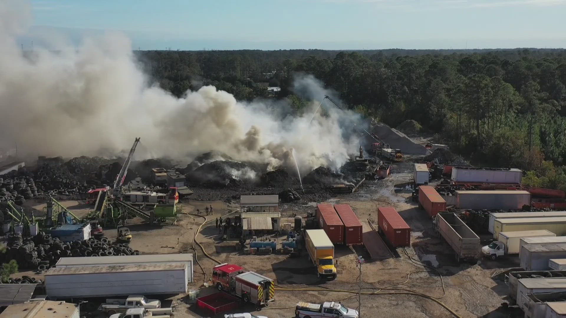 The Jacksonville Fire and Rescue Department tested the air quality multiple times throughout the duration of the fire. 