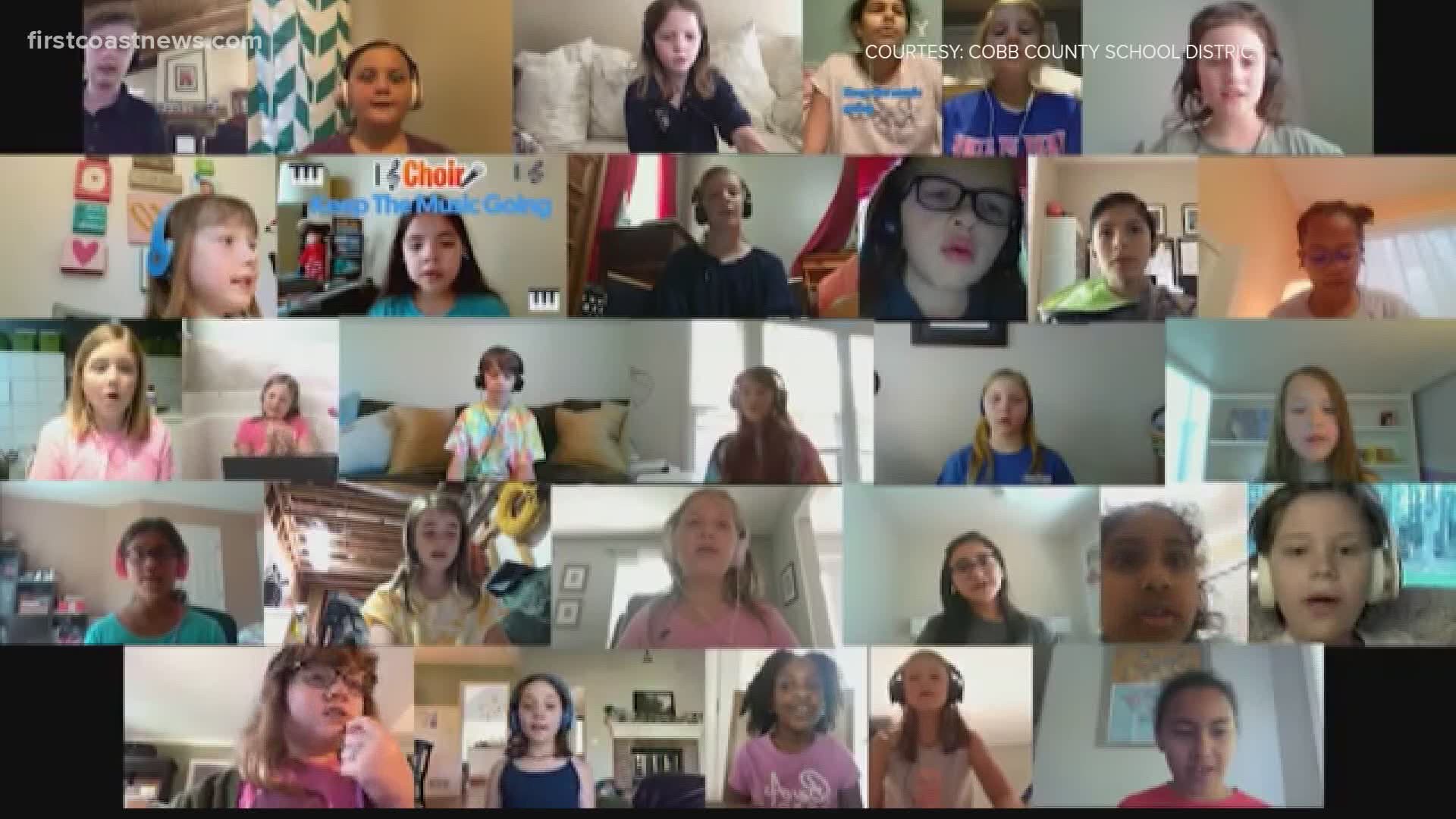 These students performed a heartwarming rendition on Zoom to lift spirits all over the country.