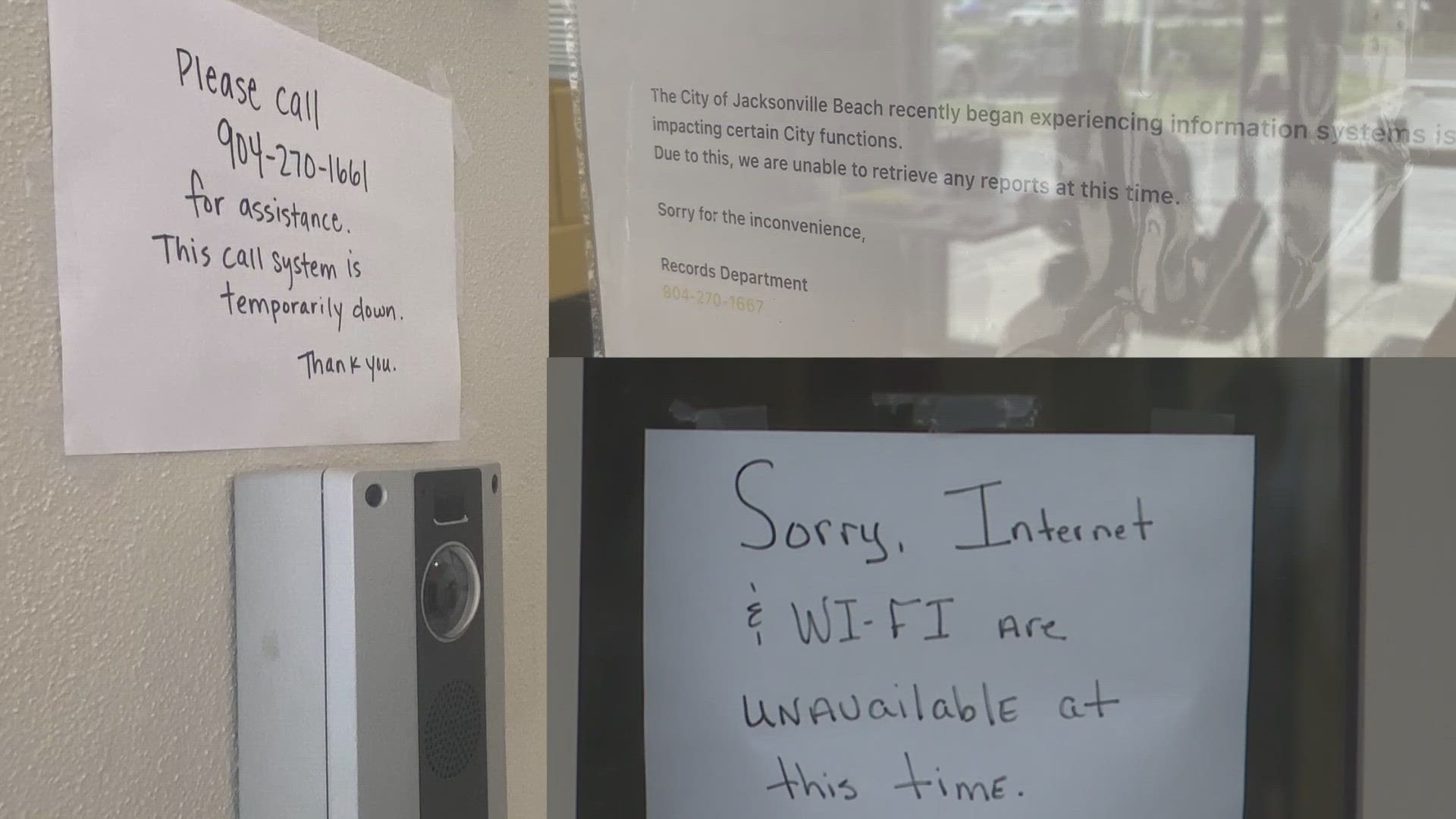 When asked if the City of Jacksonville was impacted by a ransomware attack, the city said "We are currently working to determine the nature and scope of the issues."