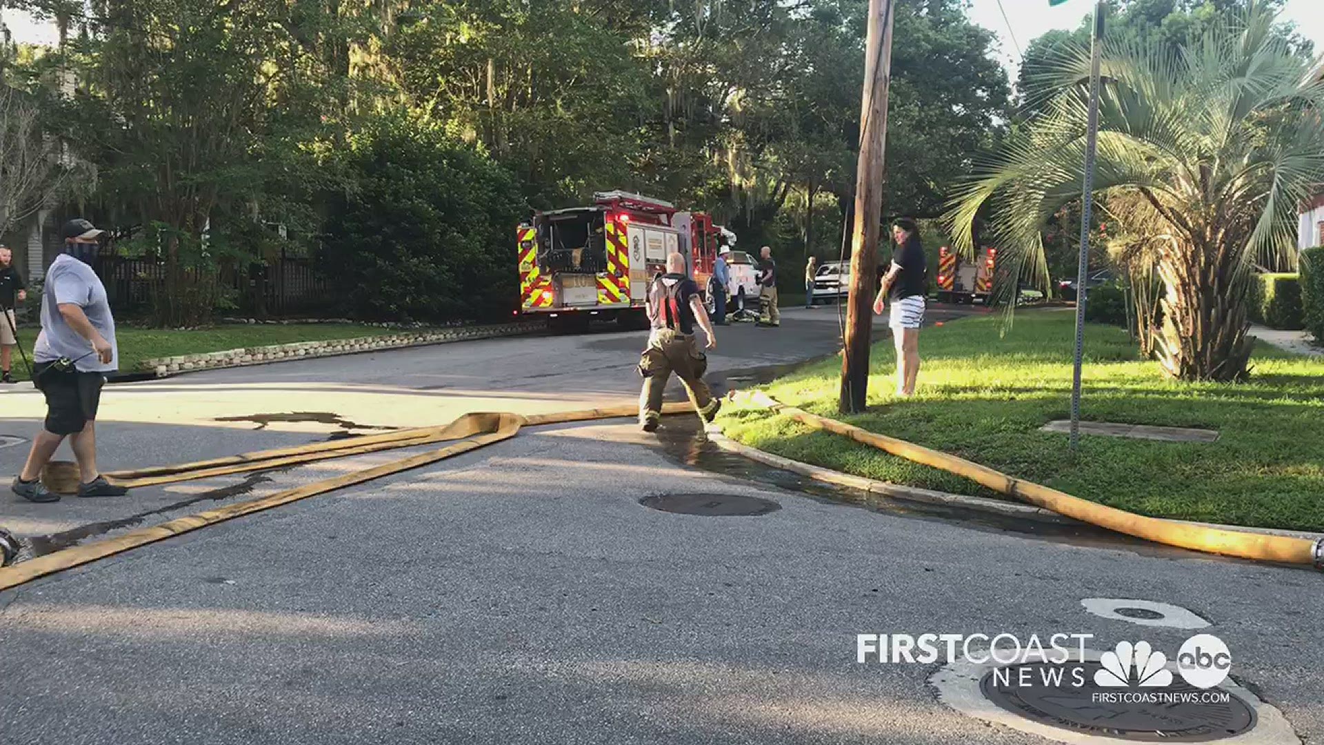 The fire was reported in the 4400 block of Melrose Ave. Saturday morning.