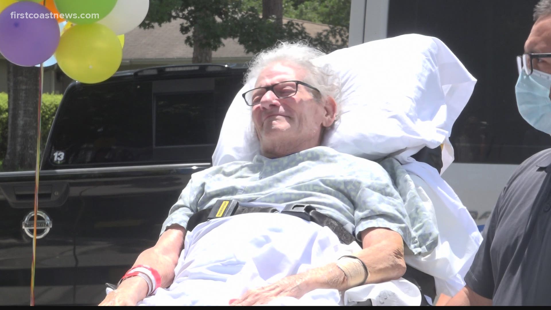 Chuck Davis was diagnosed with COVID-19 last Thanksgiving. He returned home Tuesday.