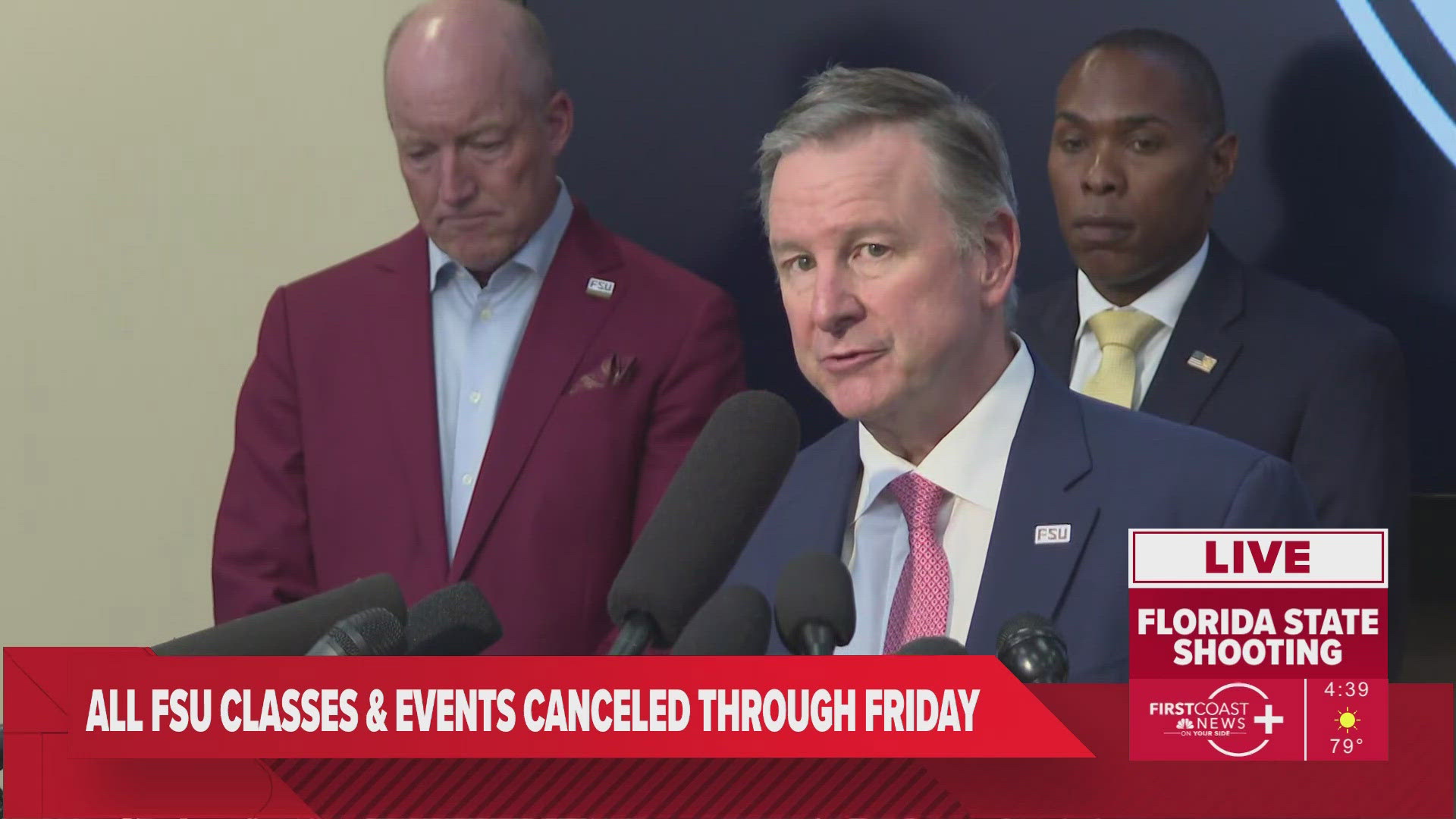 President McCullough spoke to the public in the hours following the mass shooting. 
