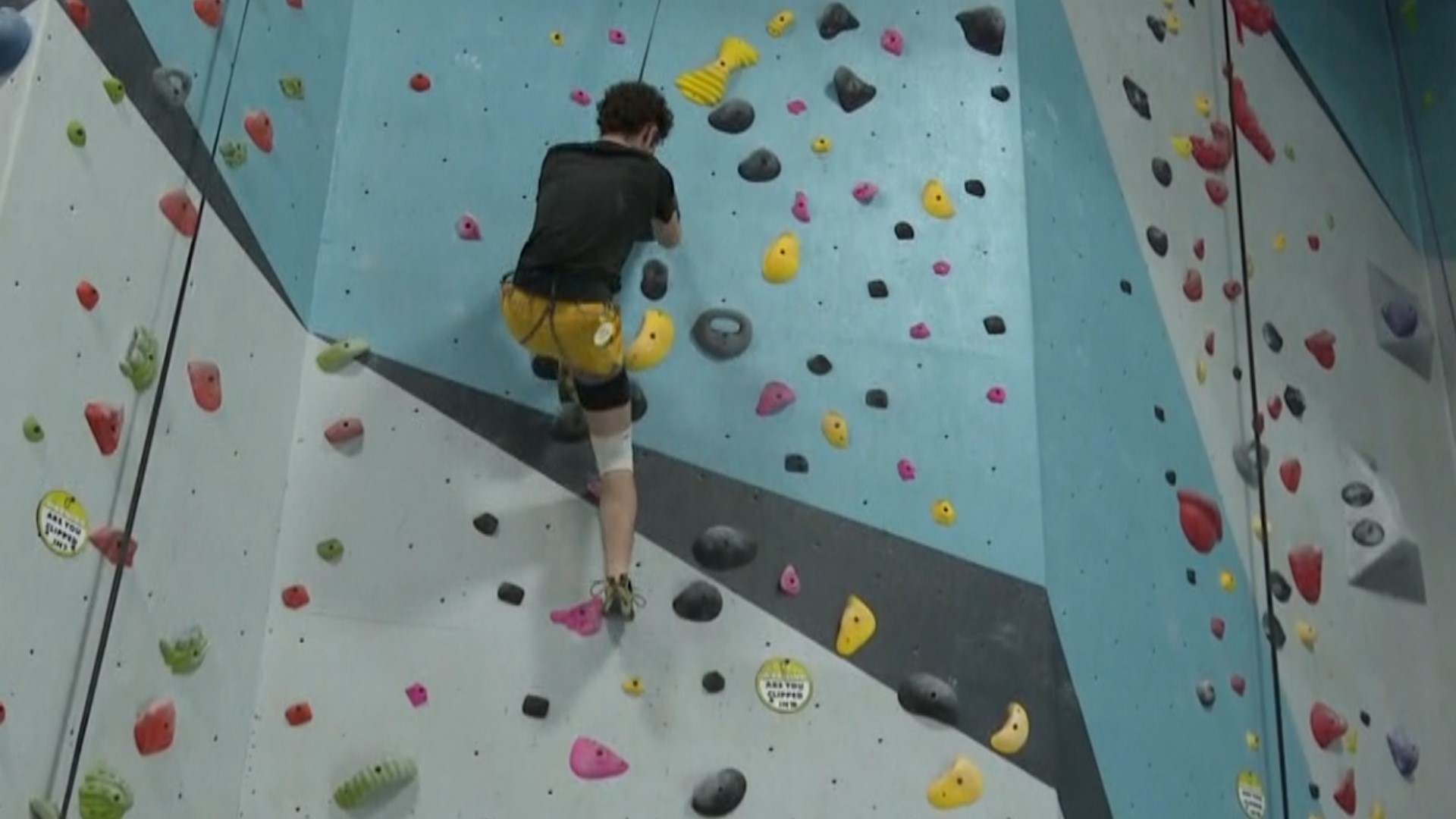 Rock climbing is an outdoor weekend activity for many people, but for 18 year old Dylan Schwartz, it's a path towards the international stag