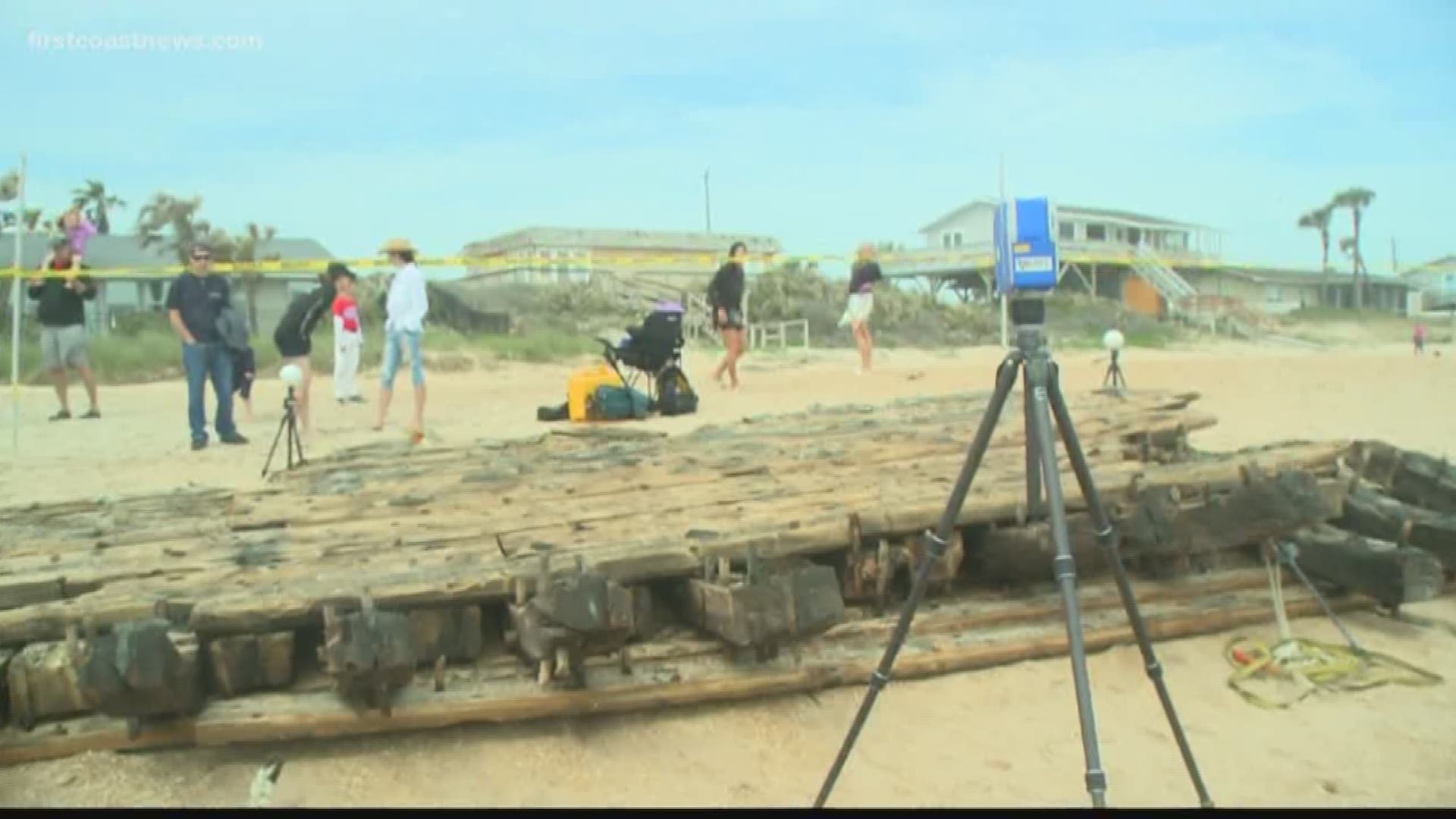 FCN's Shelby Danielsen explains how archaeologists are studying a ship that washed ashore in Ponte Vedra Beach.