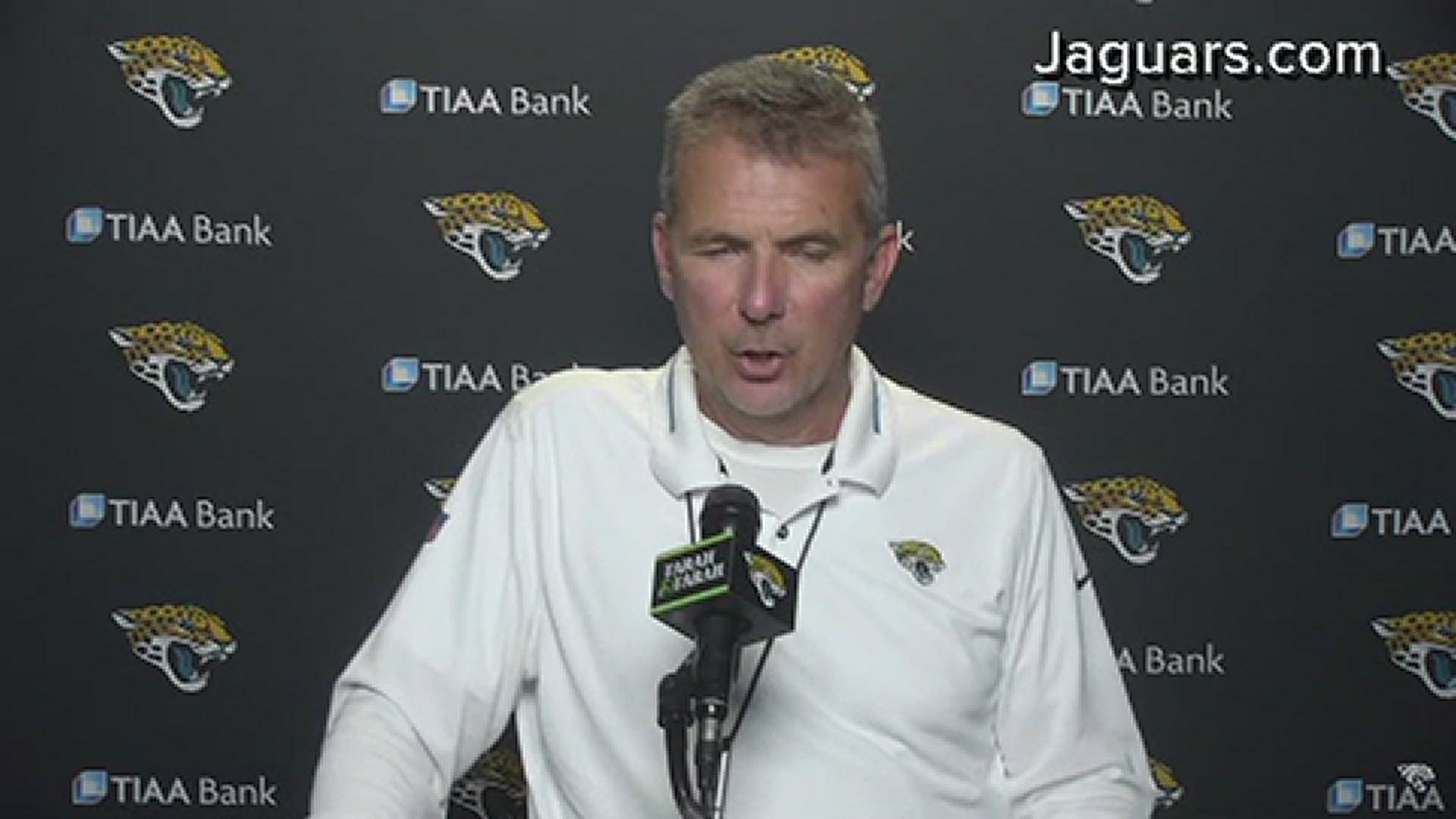 Jaguars head coach Urban Meyer and center Brandon Linder reflect on Thursday's voluntary work-outs and more.