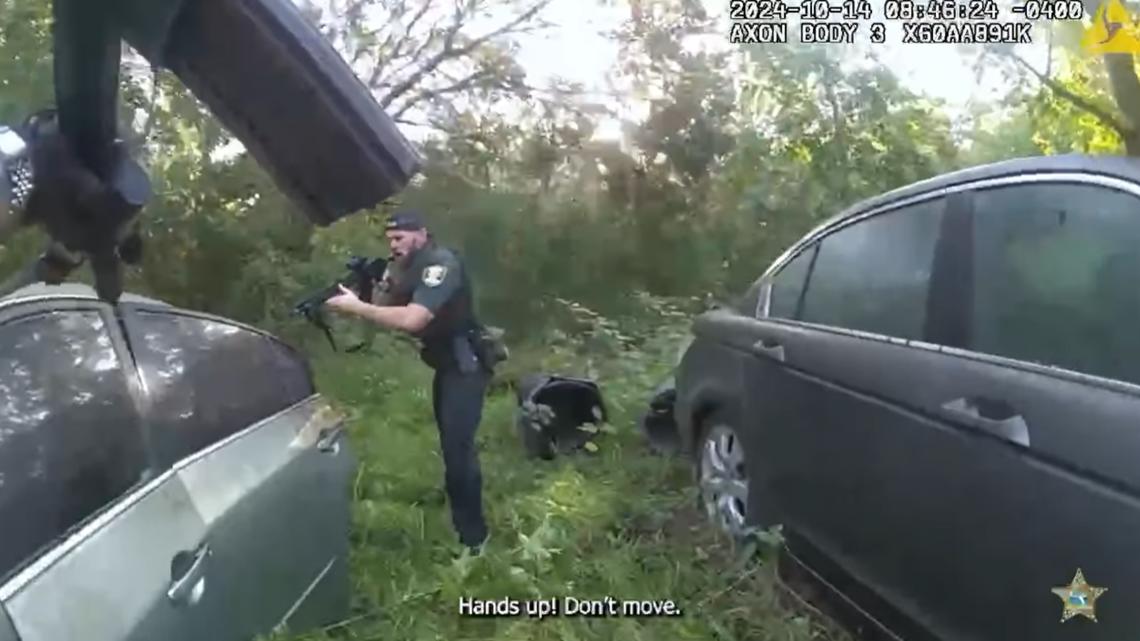 Body cam Florida deputies track and arrest 4 escaped juvenile inmates