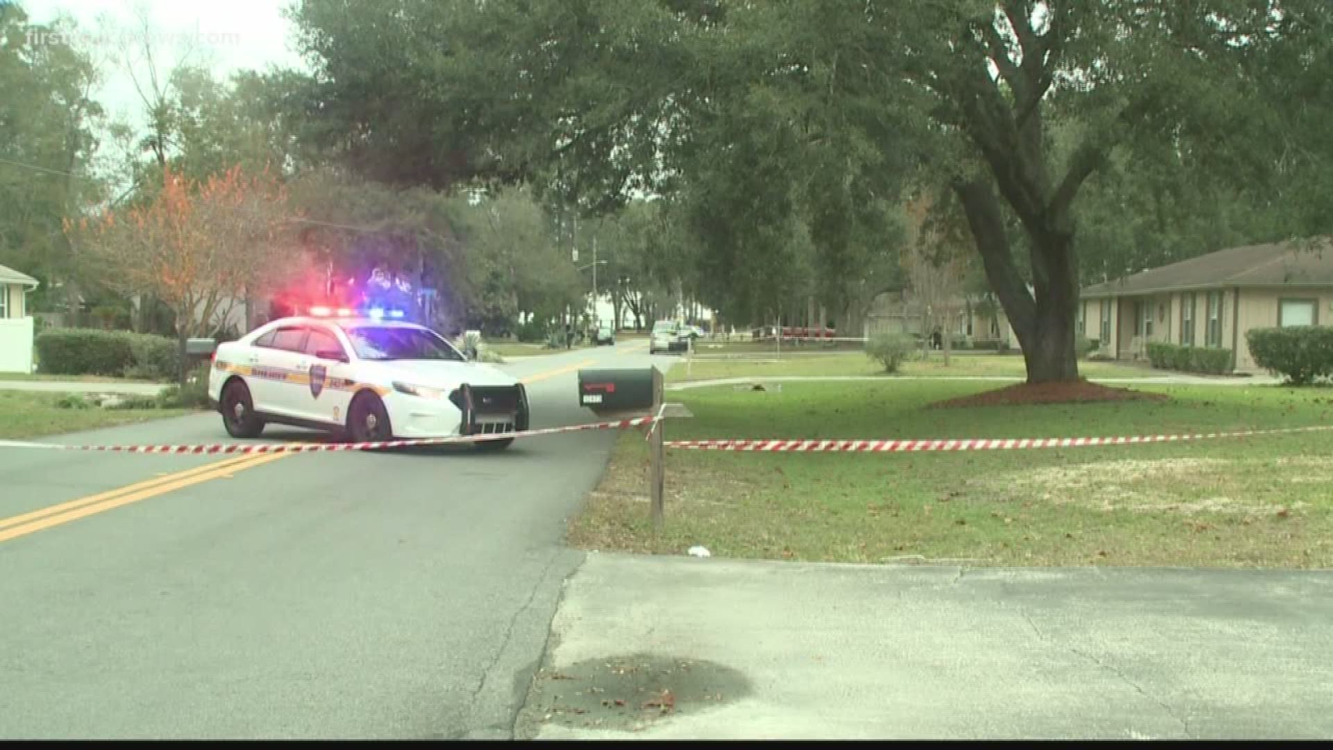 Police say a man banging on the windows of a home in the Mandarin area was killed by the homeowner Saturday morning