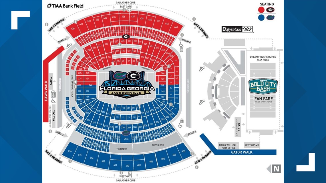 Stadium Information  Georgia / Florida 2022