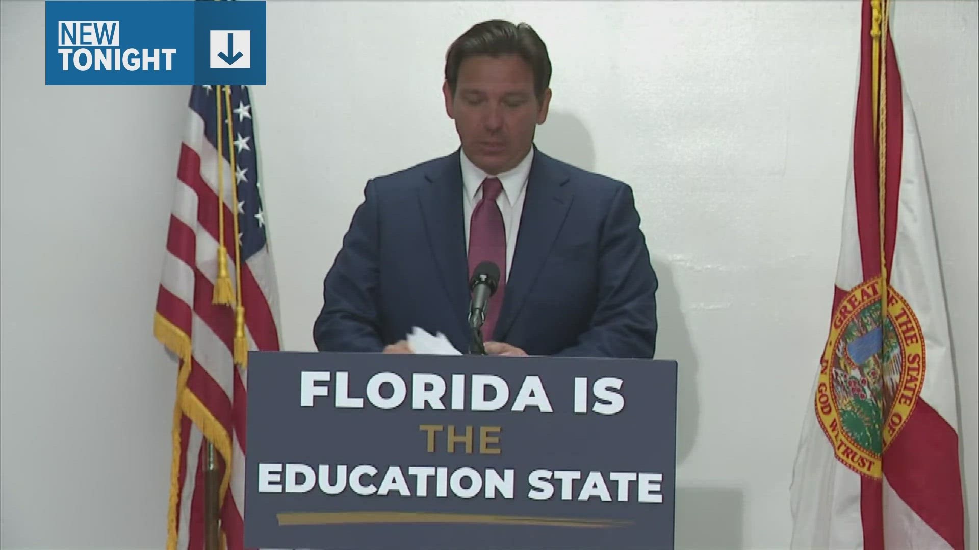 During a news conference on Monday, DeSantis supported House Bill 1285, which limits objections for those without children in the district to one objection per month