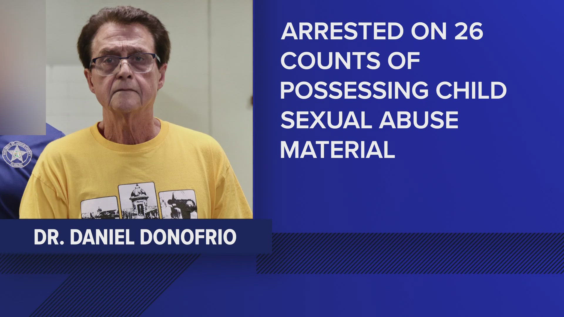 Detectives took several devices from Daniel Donofrio when they searched his home, finding 'thousands' of images of children being abused, SJSO said.