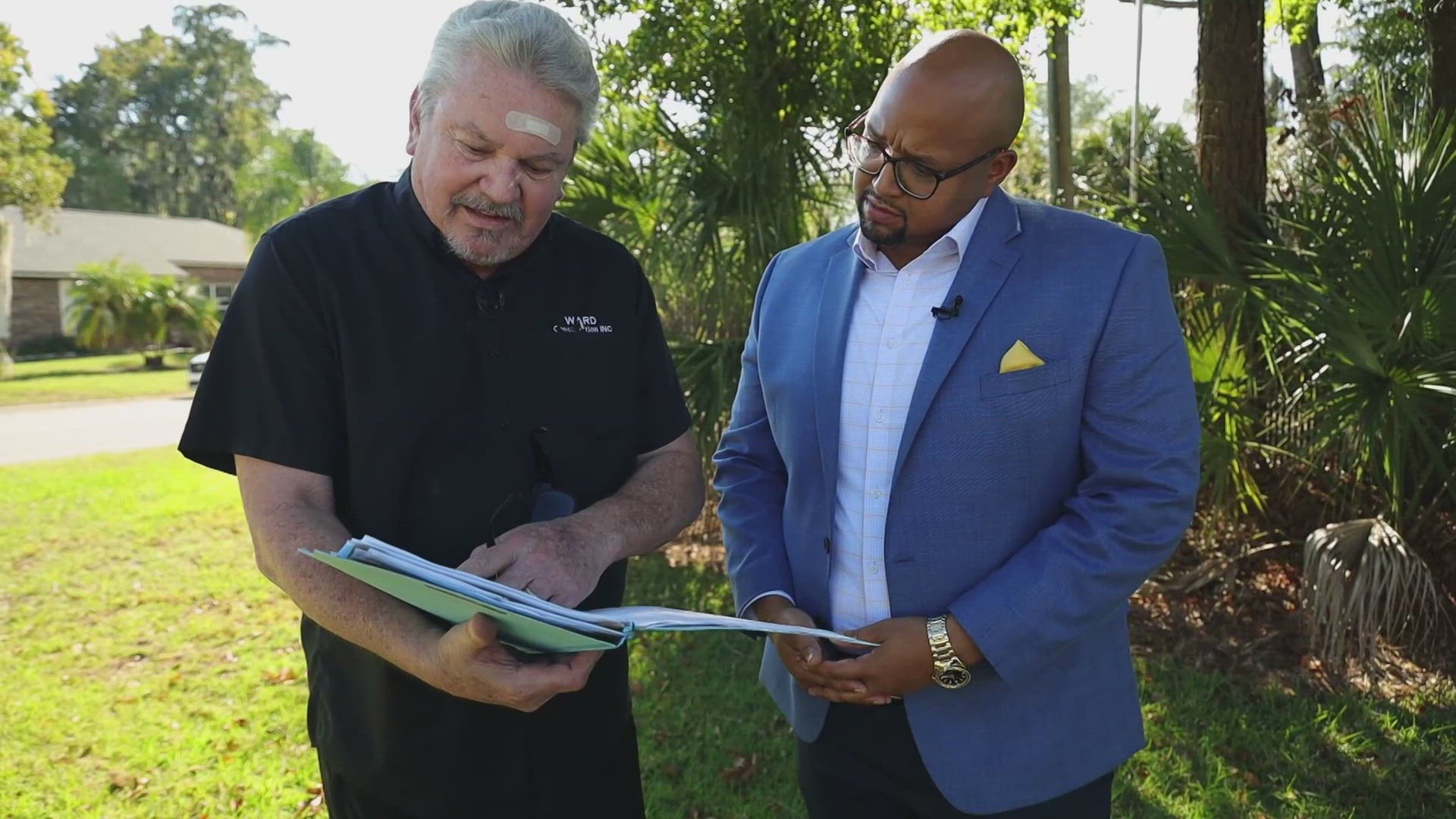A Jacksonville homebuilder says JEA pipes are running through his property, making it unbuildable.
