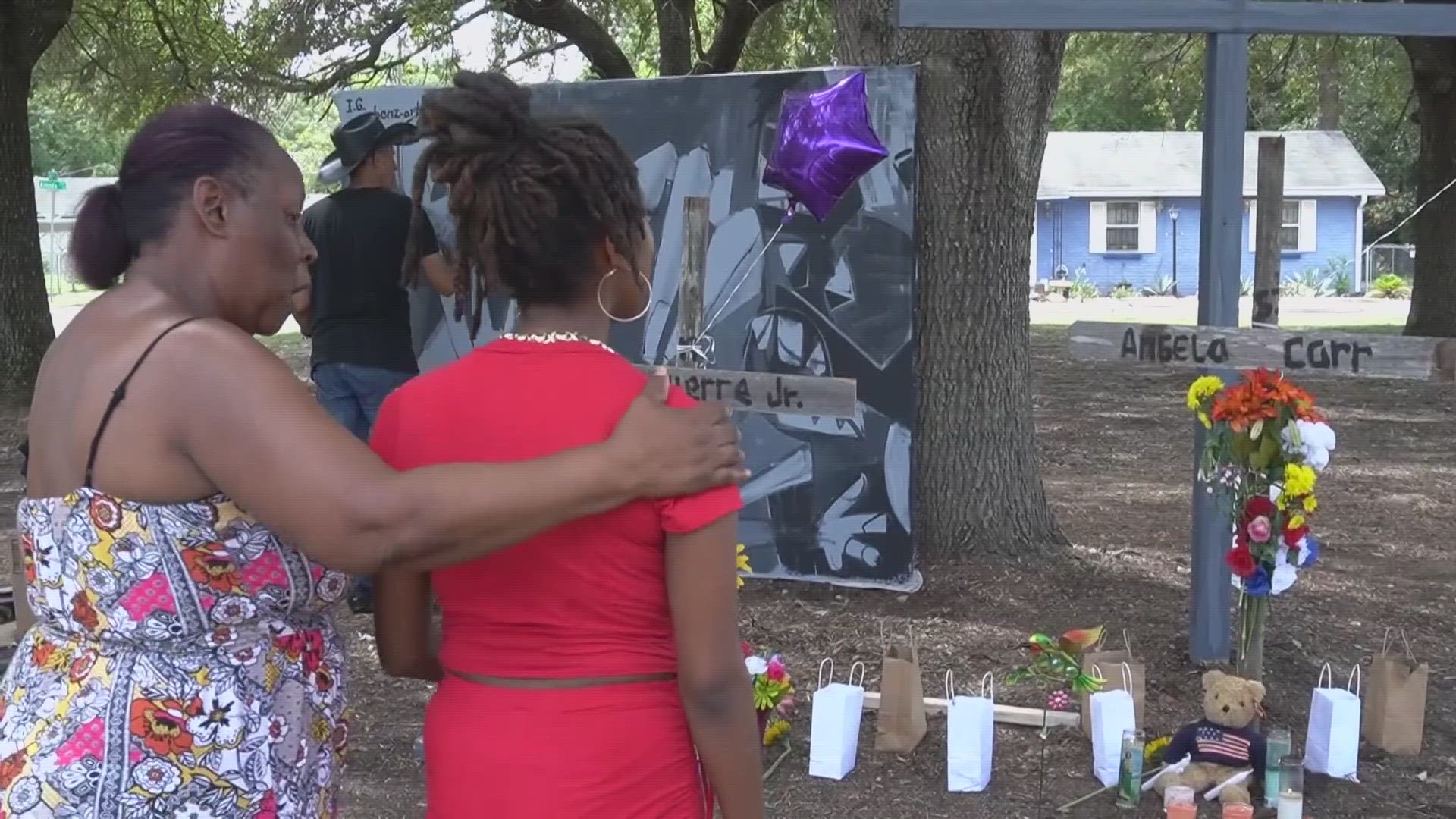 Angela Carr, 52, Jerrald Gallion, 29, and A.J. Laguerre Jr., 19, were shot and killed Aug. 26 by a 21-year-old White man who said he wanted to kill Black people.