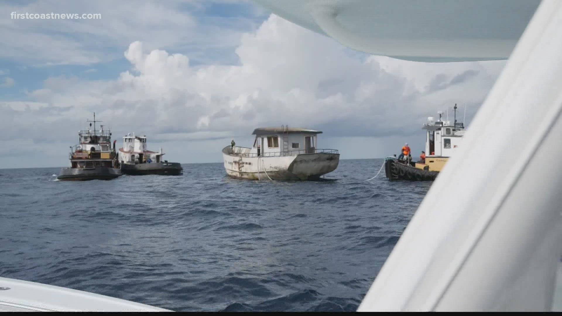 In this exclusive report, Jessica Clark takes us to – and under the water where old boats are creating new habitats.