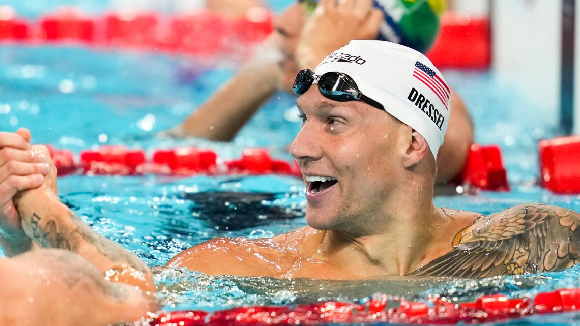 WATCH: Caeleb Dressel wins 8th gold as anchor of US relay team ...