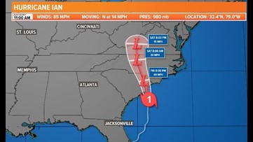Tropical Storm Ian | Track storm live as it goes by Jacksonville, NE Florida