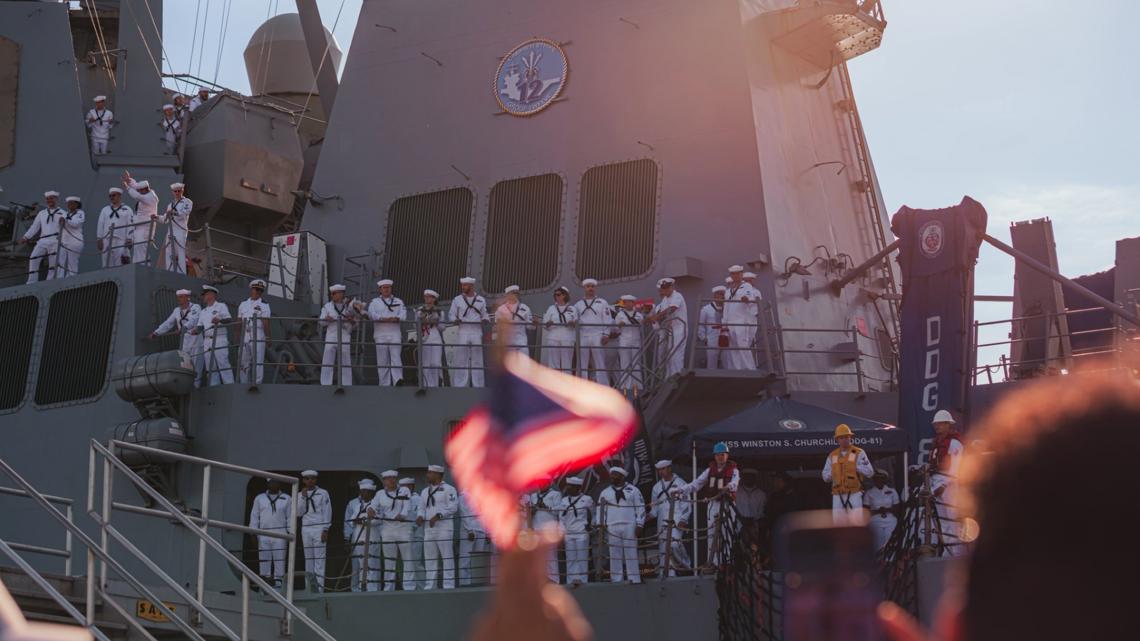 Sailors return to Naval Station Mayport after 11-month deployment ...