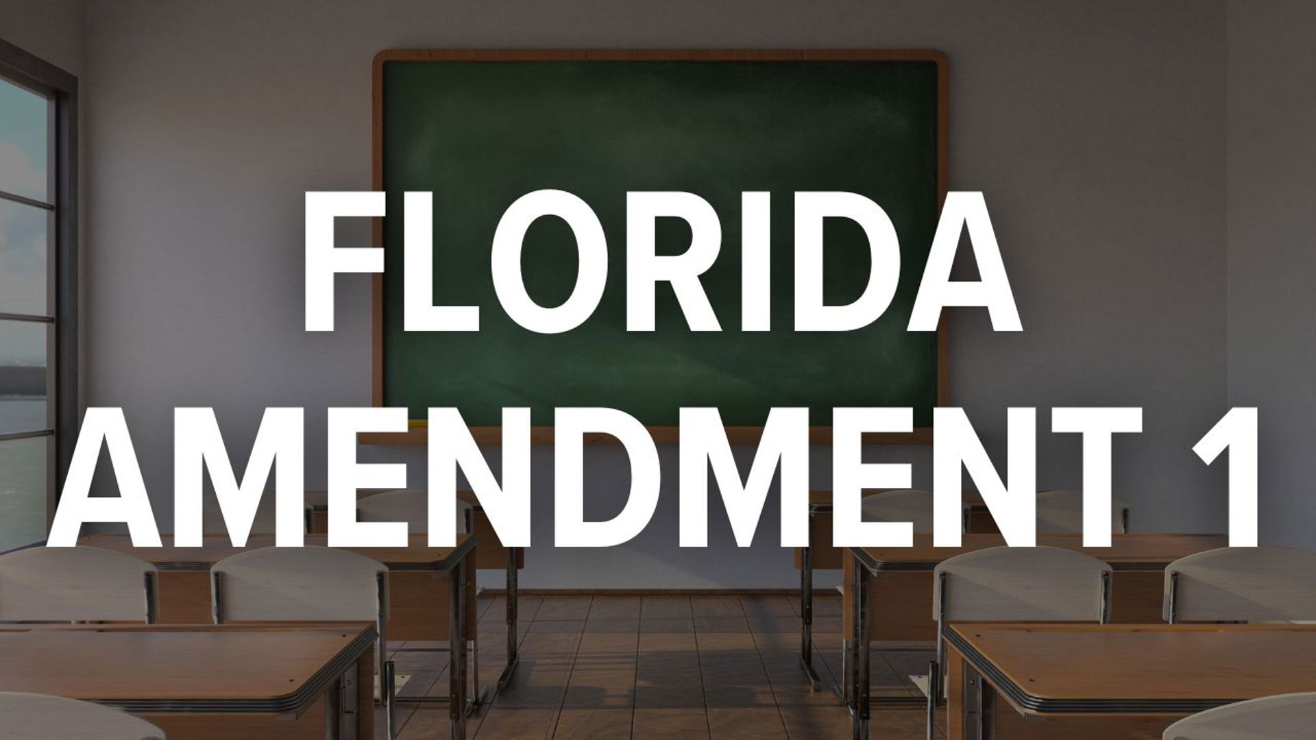 If Florida Amendment 1 passes then school board races would be partisan in future elections.