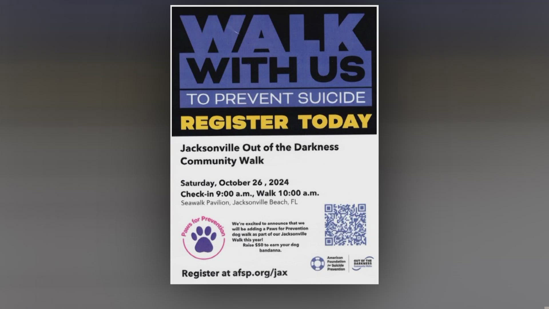 American Legion Post 129 is joining with the American Foundation for Suicide Prevention for a lifesaver event Sunday from 3-6 p.m.