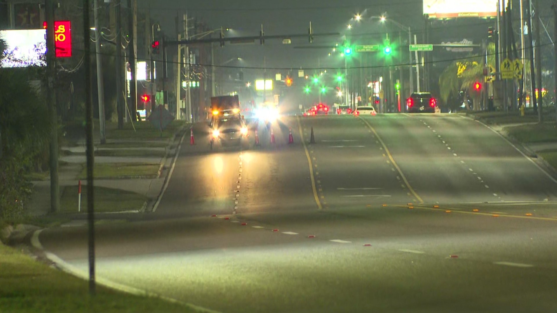 The Jacksonville Sheriff's Office says the man was in his 20s and believe that the hit-and-run vehicle is a Volkswagen based on evidence left at the crash scene.