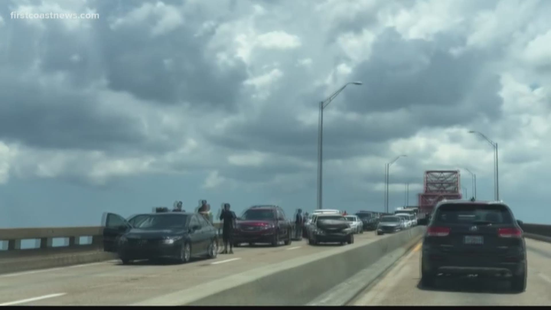 Multiple injuries have been reported after an estimated five cars collided on the Mathews Bridge, according to the Jacksonville Fire and Rescue Department.