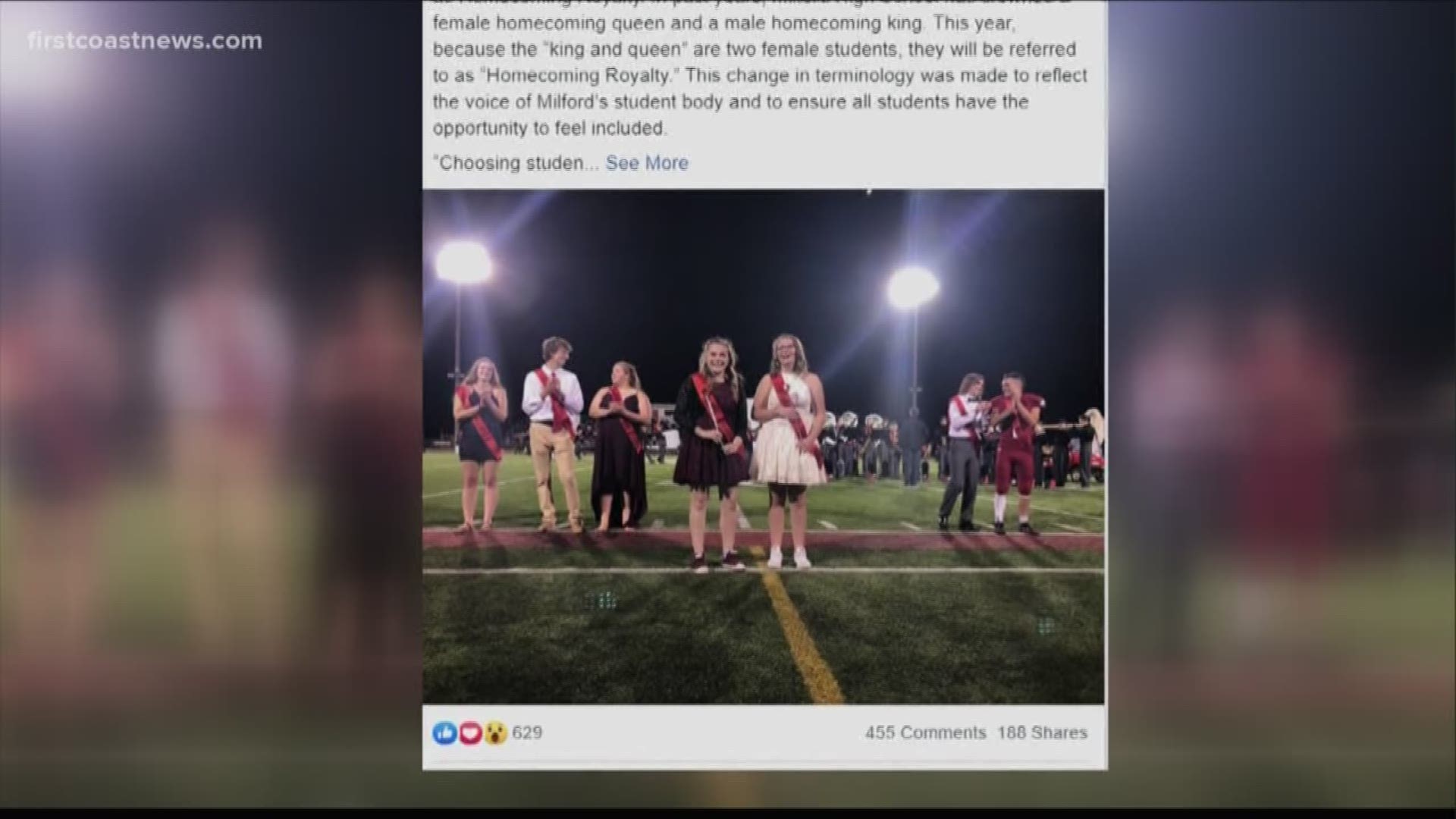 One school is doing away with traditional homecoming roles, some expensive shoes and an inspiring message.