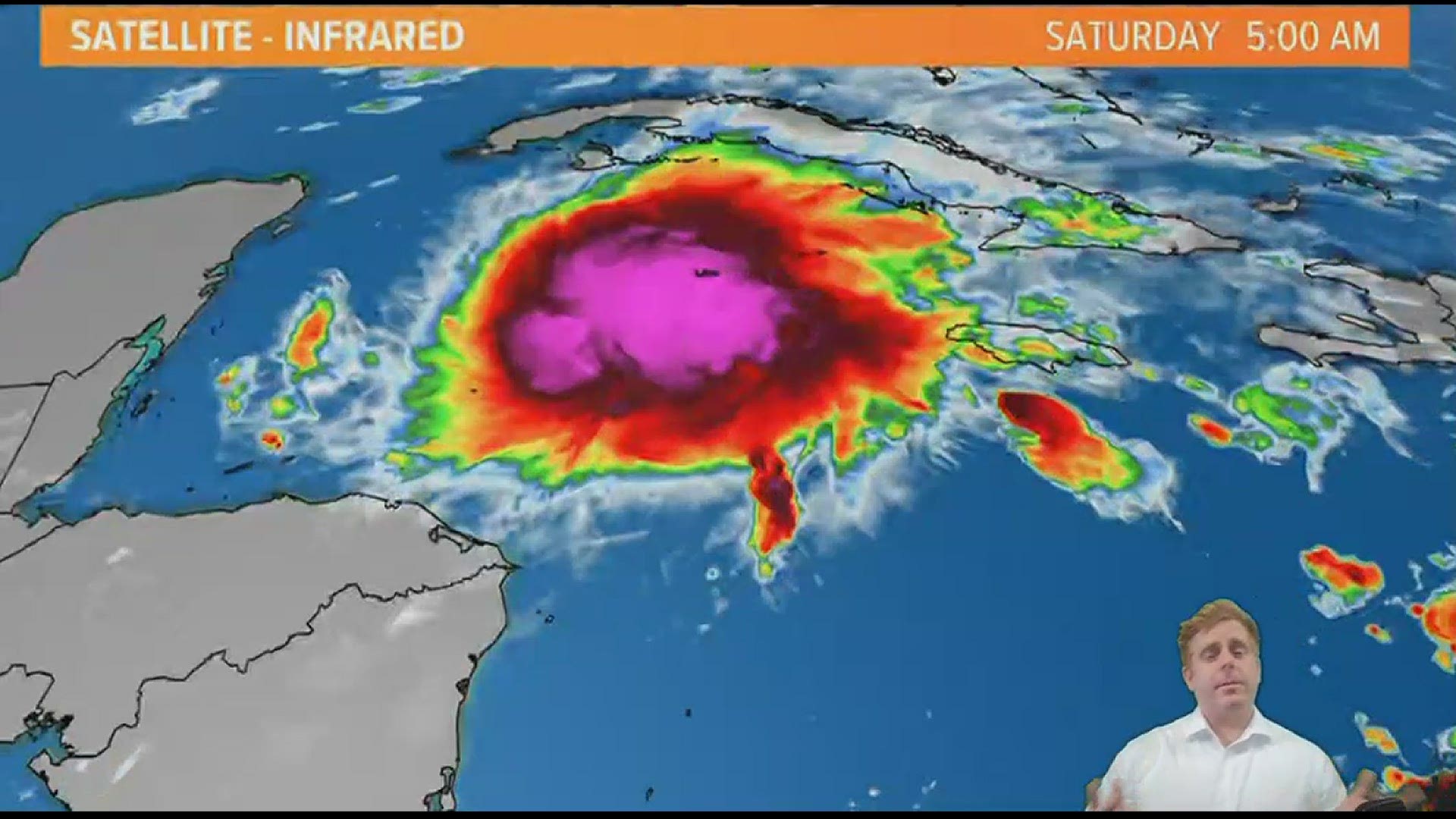 Eta is moving north towards Cuba then South Florida