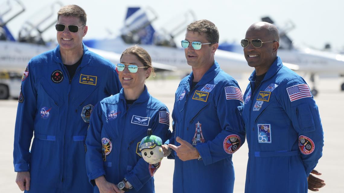 Artemis II astronauts arrive at Florida's Kennedy Space Center for first moon trip in 53 years