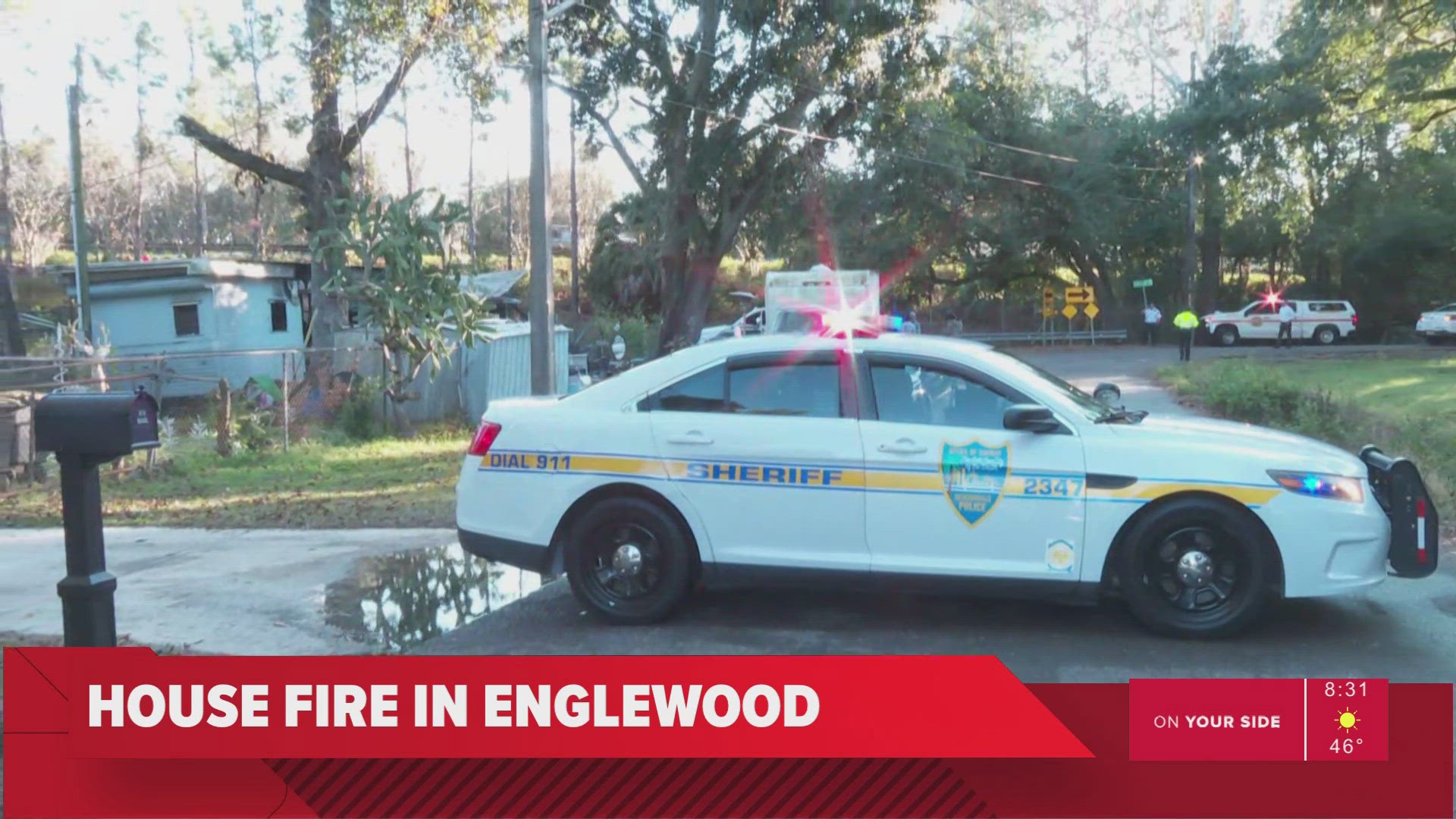 Firefighters were able to rescue at least one dog and two cats from the fire.