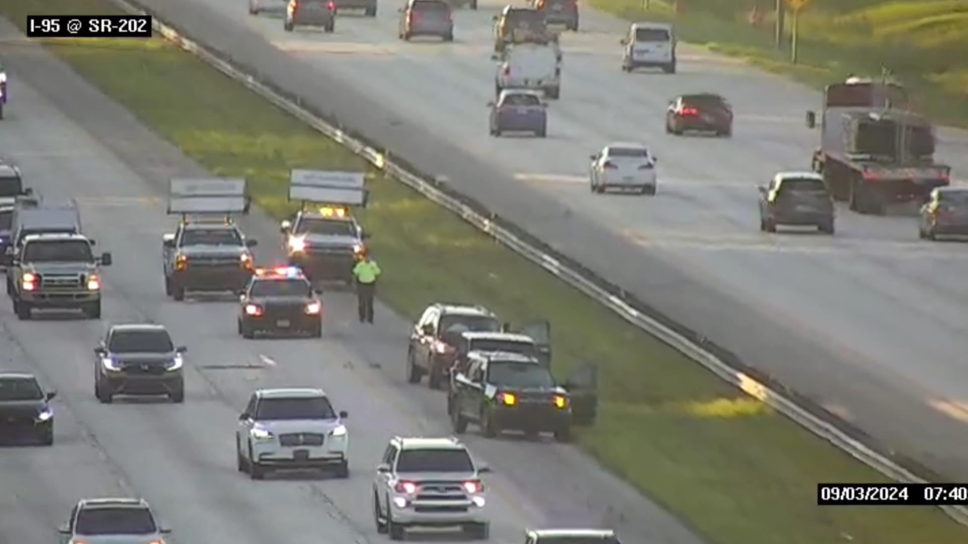 Crash on I95 near JTB exit in Jacksonville causes heavy delays during