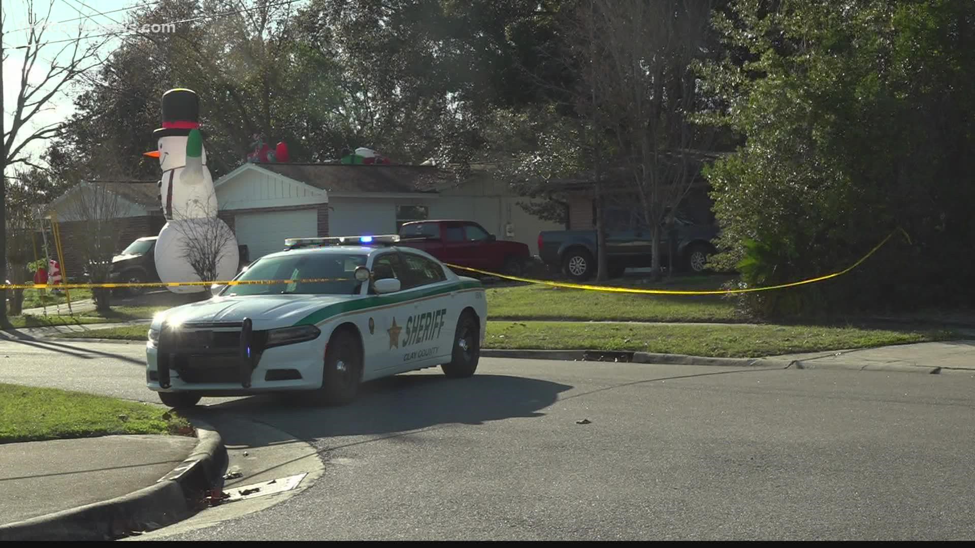 There was a heavy police presence in the area of Bonnlyn Drive and Clermont Avenue on Sunday.