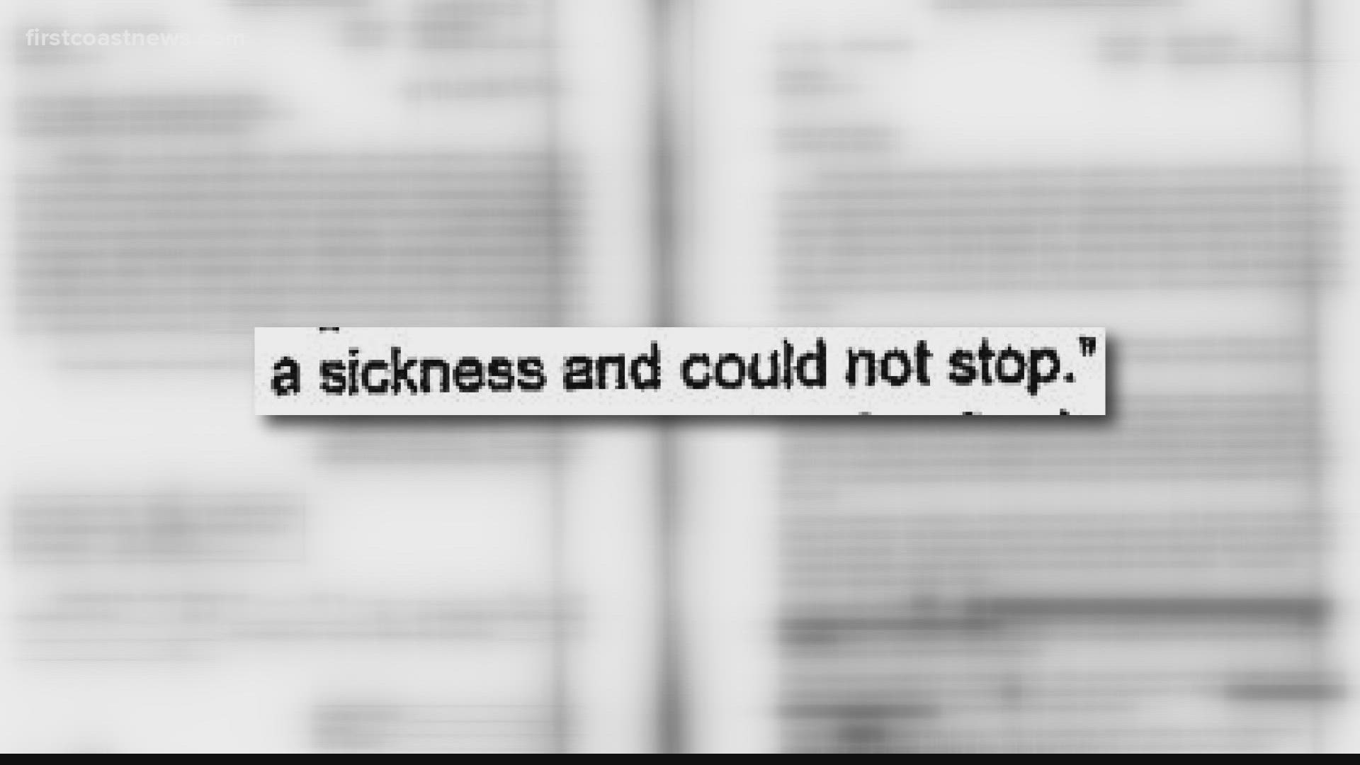 Court records show Teschendorf was previously arrested in Jacksonville for sexual battery in in 1985