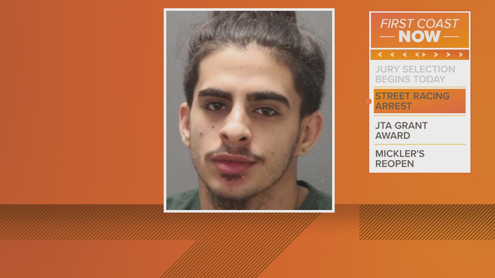 Husam Alwazani, 21, was also arrested on charges of street racing, reckless driving, possessing marijuana, and driving without a valid driver's license, police say.