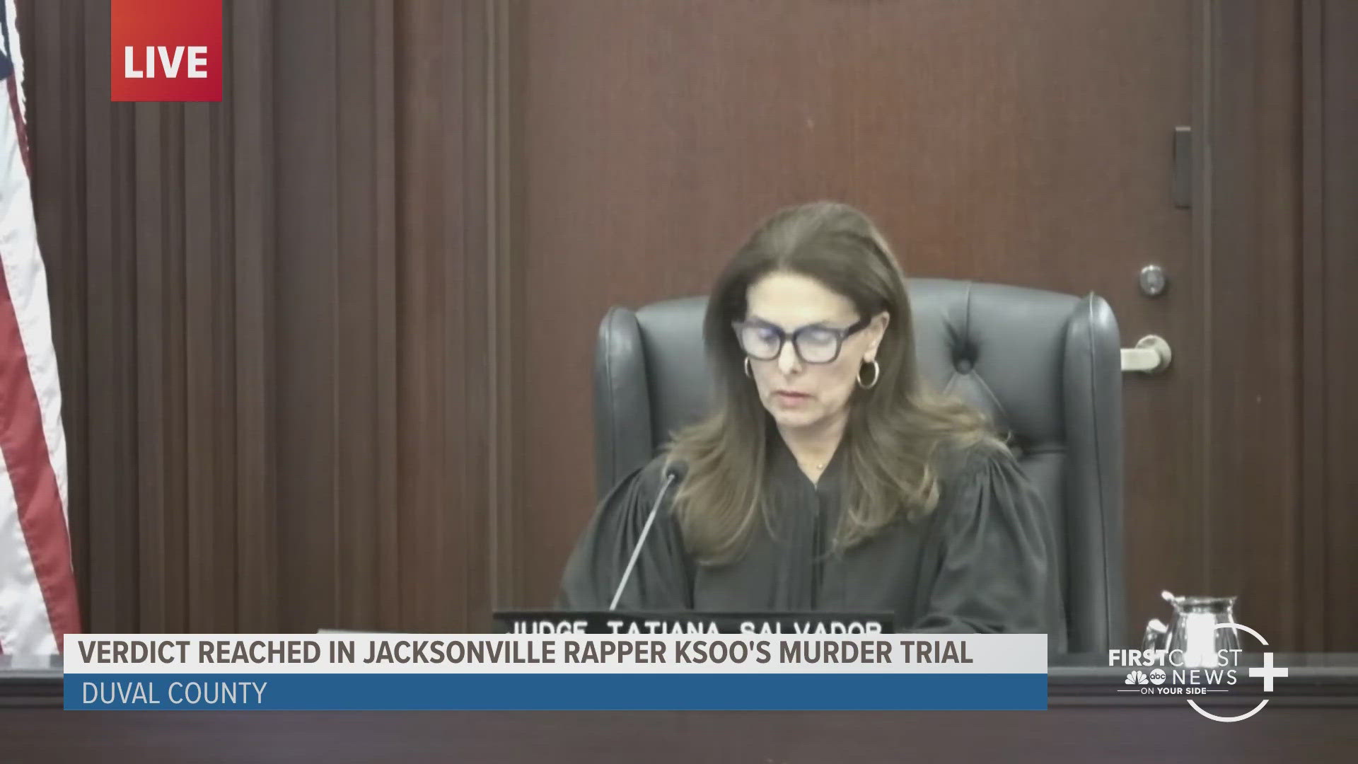 The jury deliberated for three and a half hours before returning to the courtroom. Ksoo, real name Hakeem Robinson, still faces more charges in another murder.