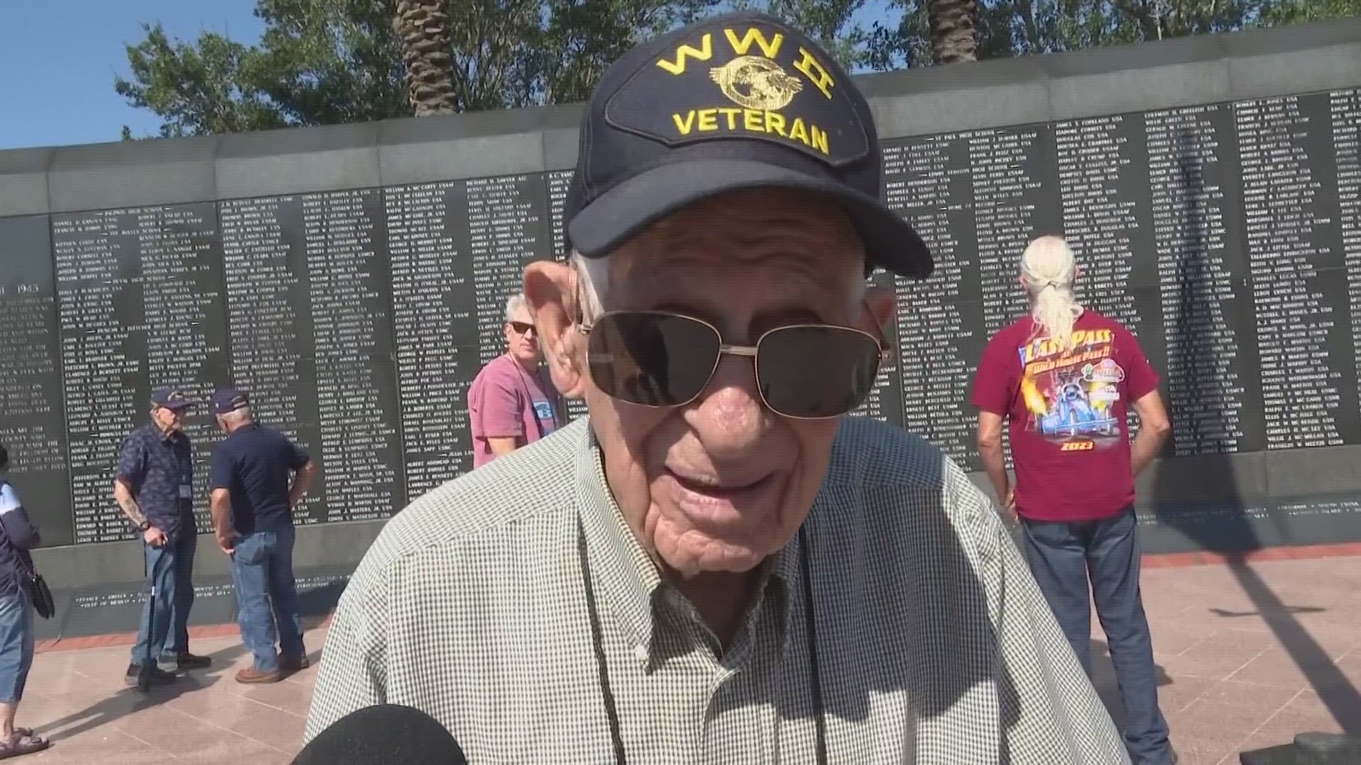 Preston Edwards is a WWII Veteran who joined the Navy in 1944 and served in the Pacific.