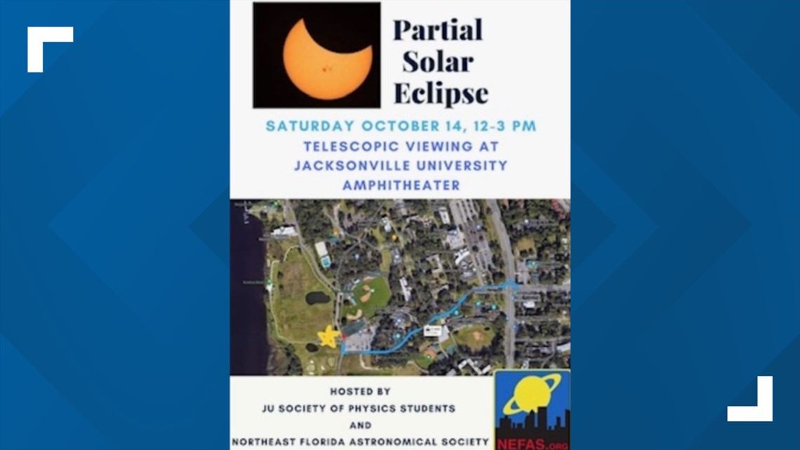 Where you can watch solar eclipse in Jacksonville