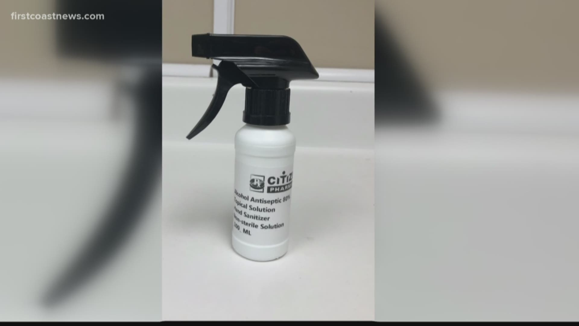A Jacksonville compounding pharmacy is making and selling its own hand sanitizer to help in the fight against COVID-19.