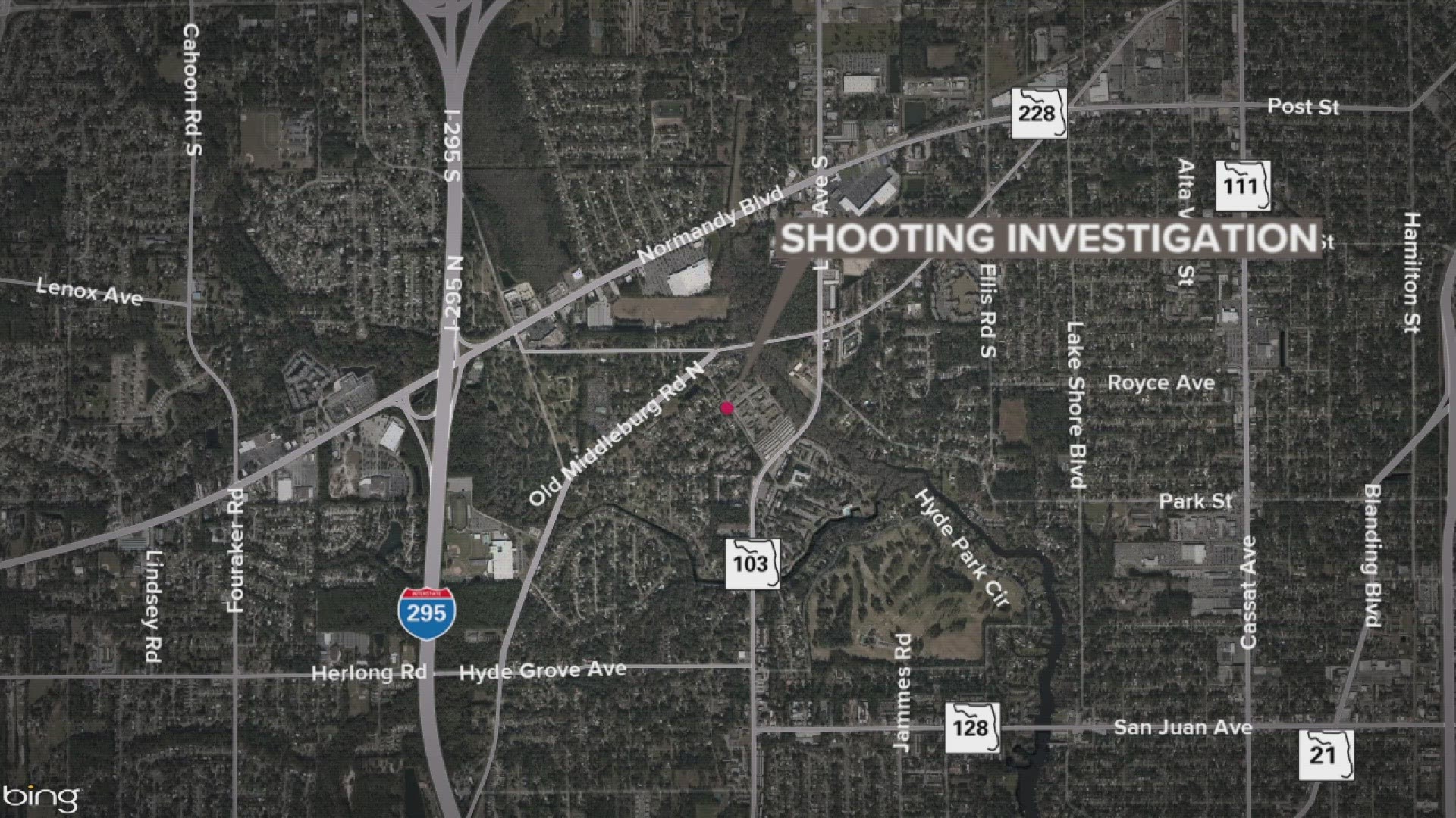 The Jacksonville Sheriff's Office says a man was sitting in a vehicle when he was approached by multiple men. One of them opened fire, striking the man in his back.