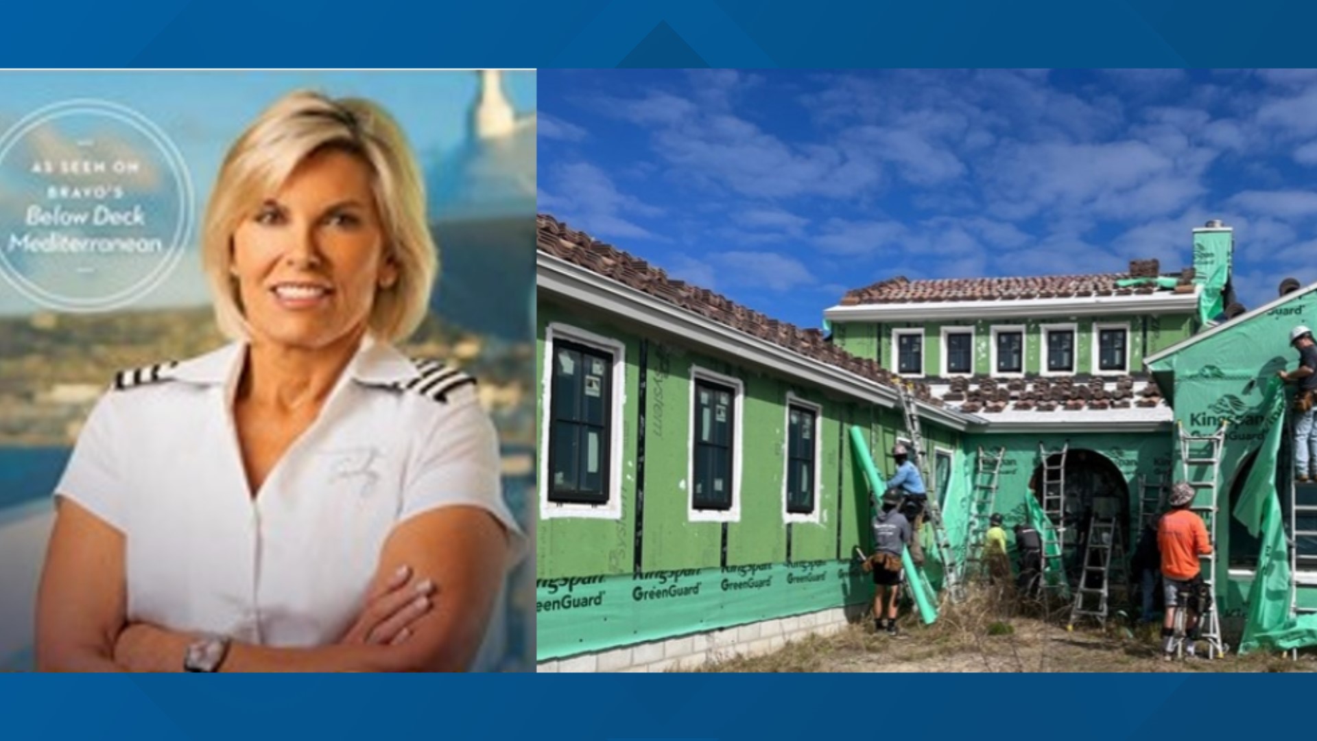 Captain Sandy, reality TV star of "Below Deck Mediterranean," is fighting back with her Nocatee neighbors against a builder for leaving their homes unfinished