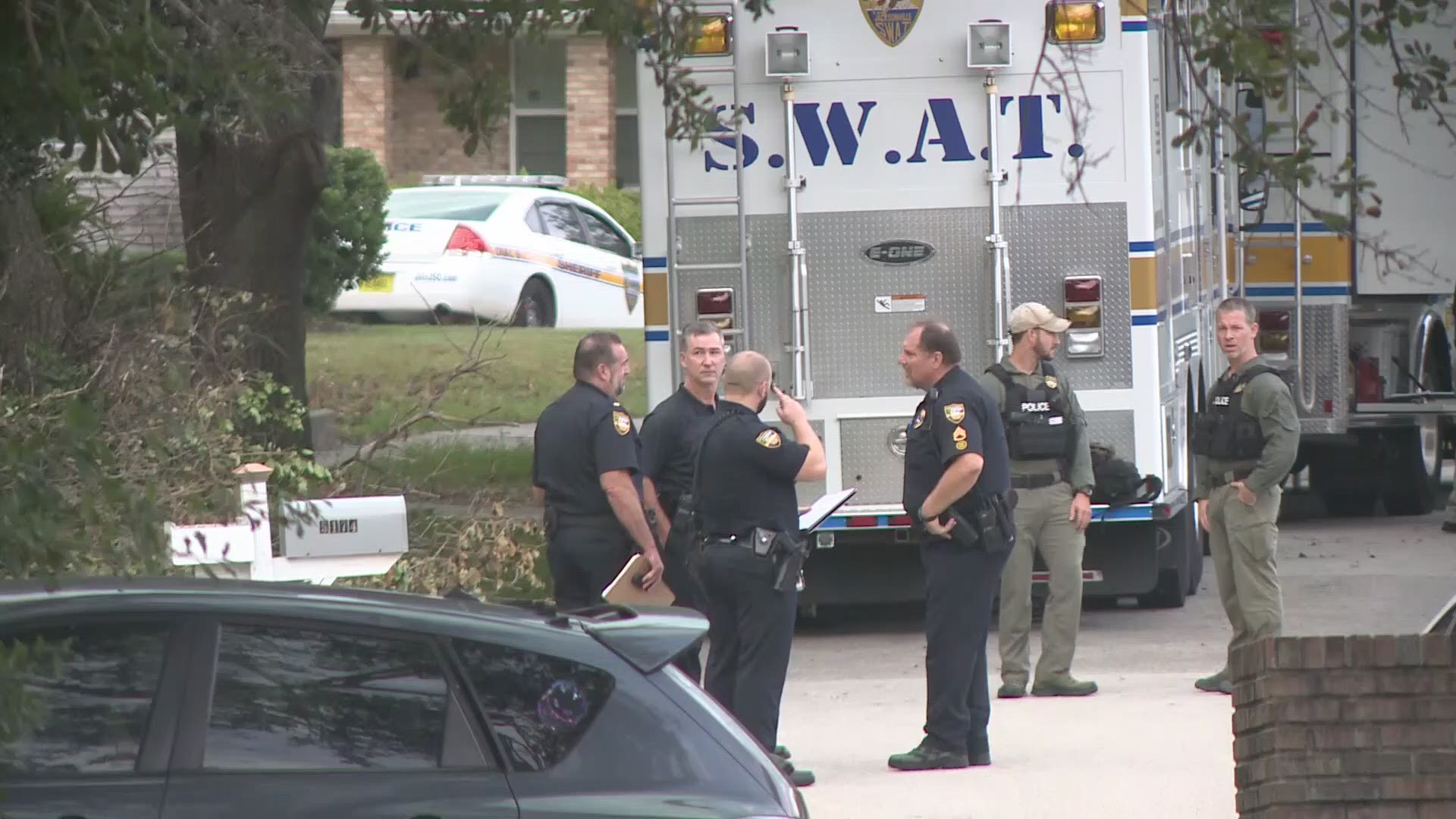 A man faces several charges after engaging in a standoff with JSO's SWAT team earlier Saturday.