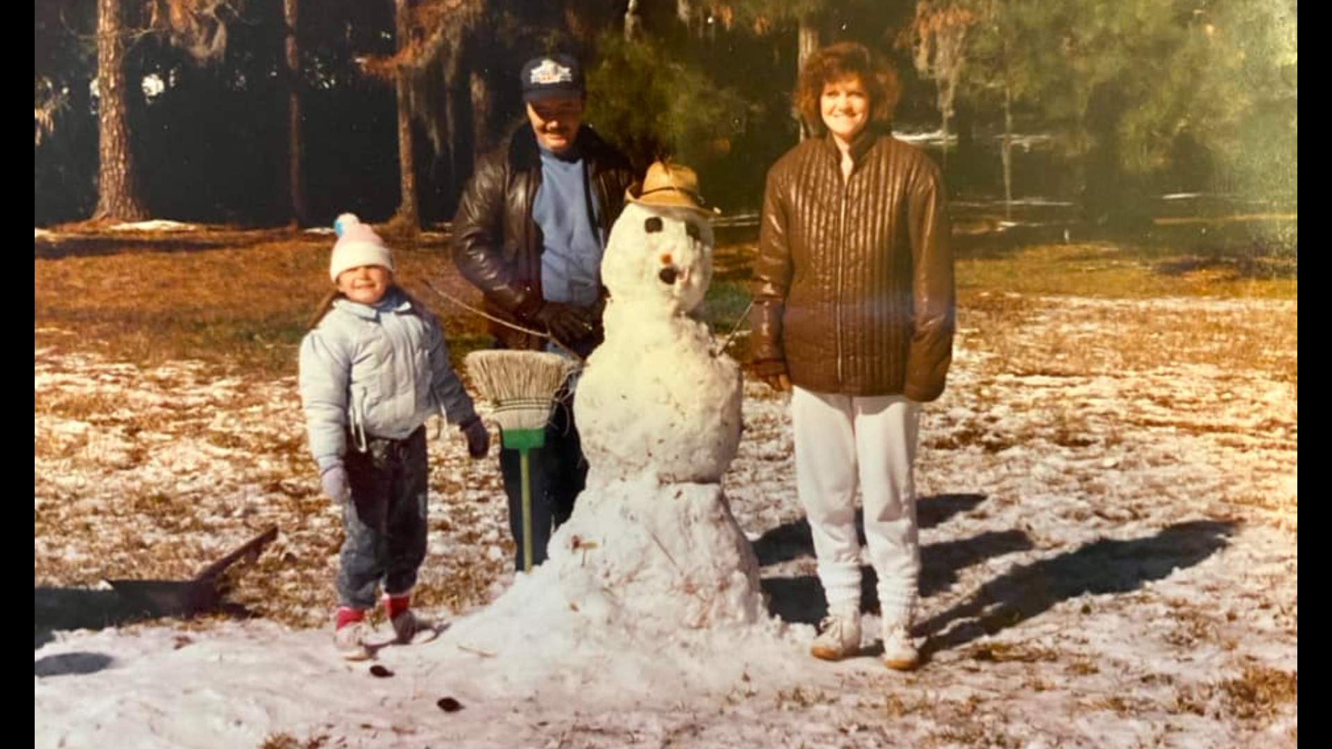 Jacksonville covered in snow 33 years ago