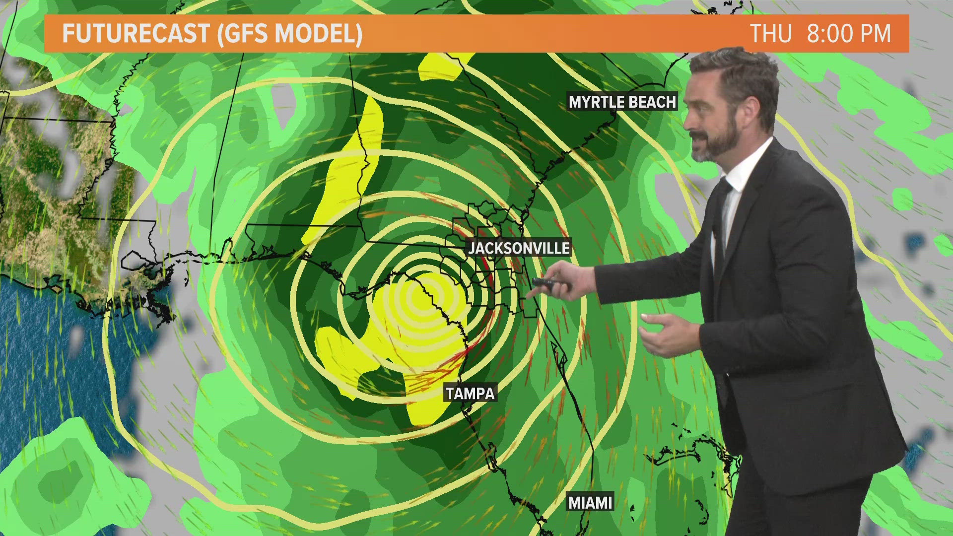 Eighty mile per hour wind gusts are possible for Columbia, Bradford and Union counties when soon-to-be Hurricane Helene makes landfall Thursday night.